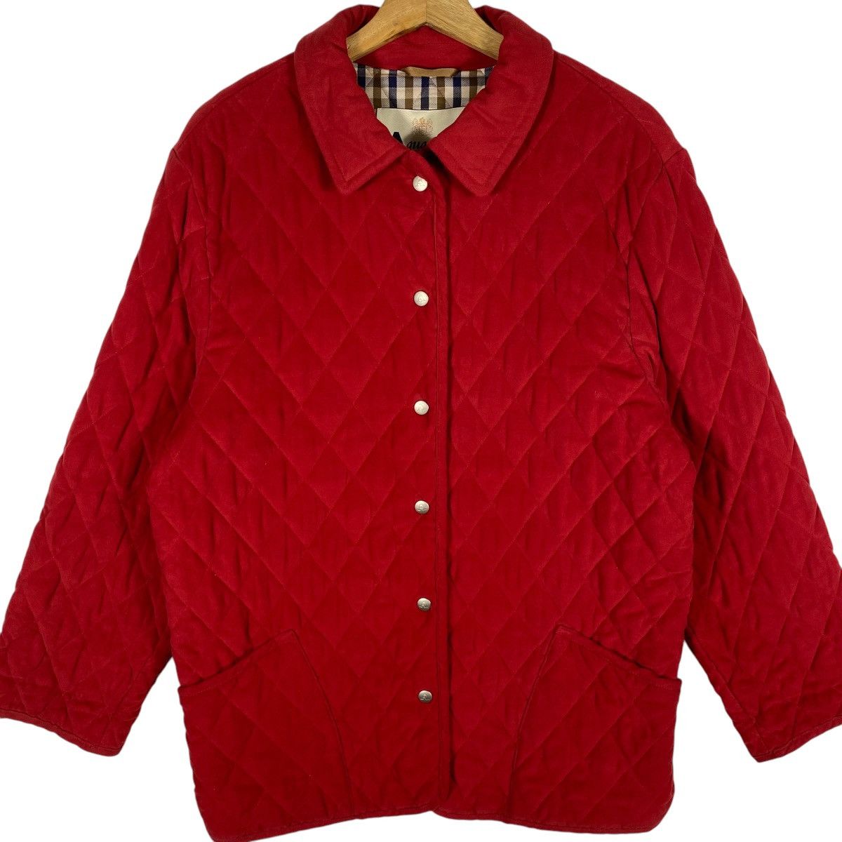 Aquascutum × Japanese Brand × Vintage Vintage Aquascutum Of London Quilted Snap Button M Size Size US M / EU 48-50 / 2 - 4 Thumbnail