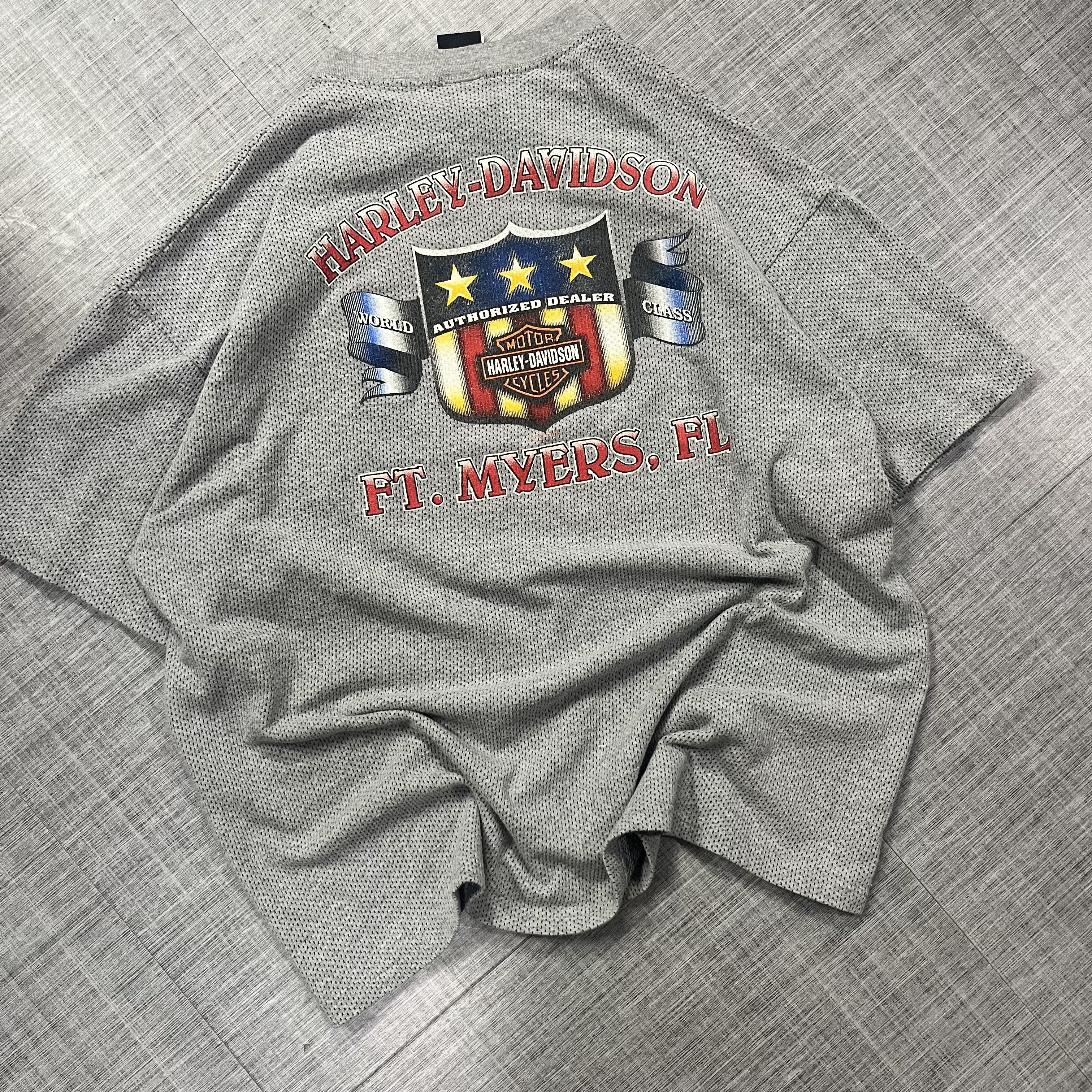 Harley Davidson × Vintage Crazy VTG 90s Harley Davidson Tee Shirt Size US XL / EU 56 / 4 - 4 Thumbnail