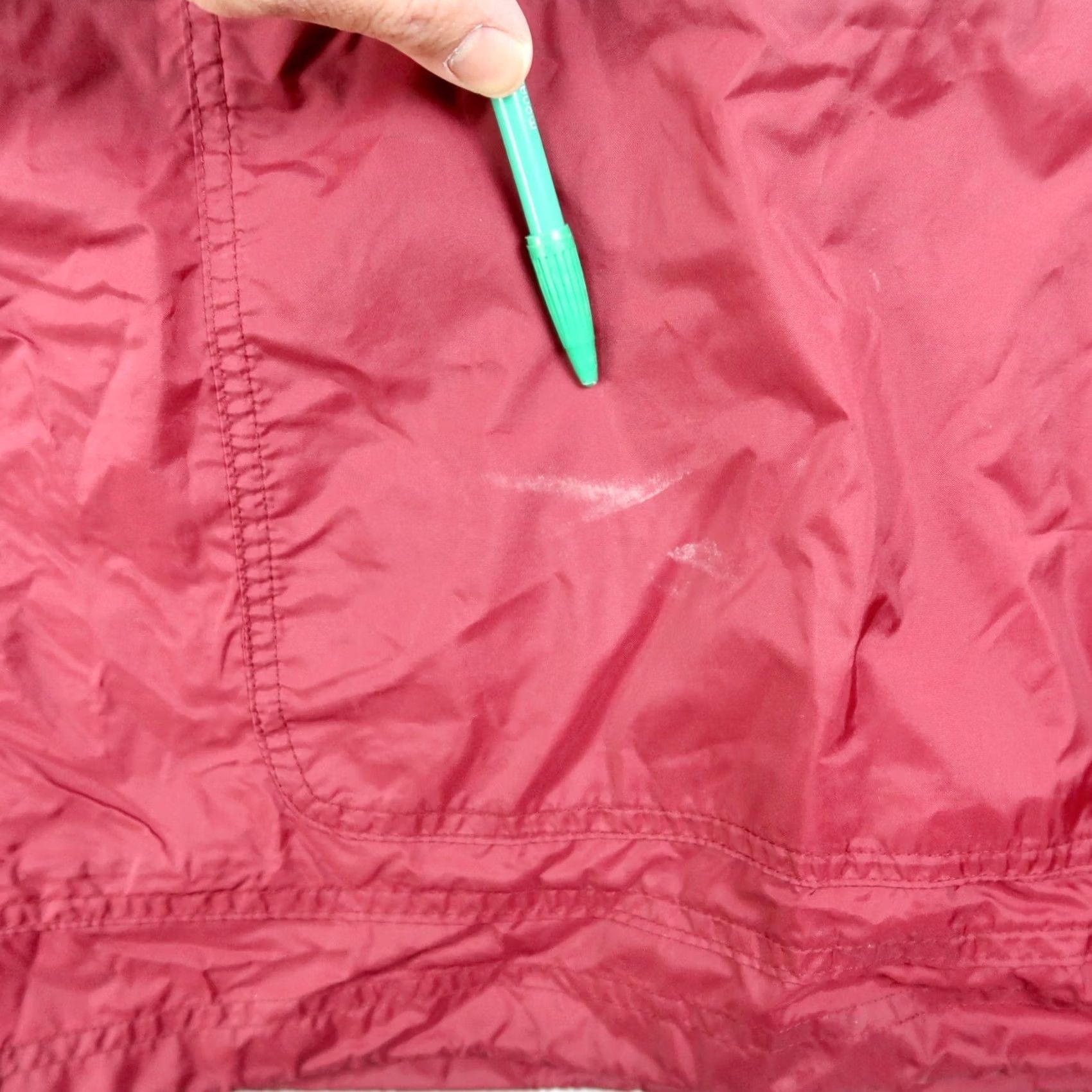 Nike VINTAGE Nike Jacket Mens L Burgundy 90s Windbreaker Swoosh 1/2 Zip Casual Activewear Shirt Jacket Size US L / EU 52-54 / 3 - 6 Thumbnail
