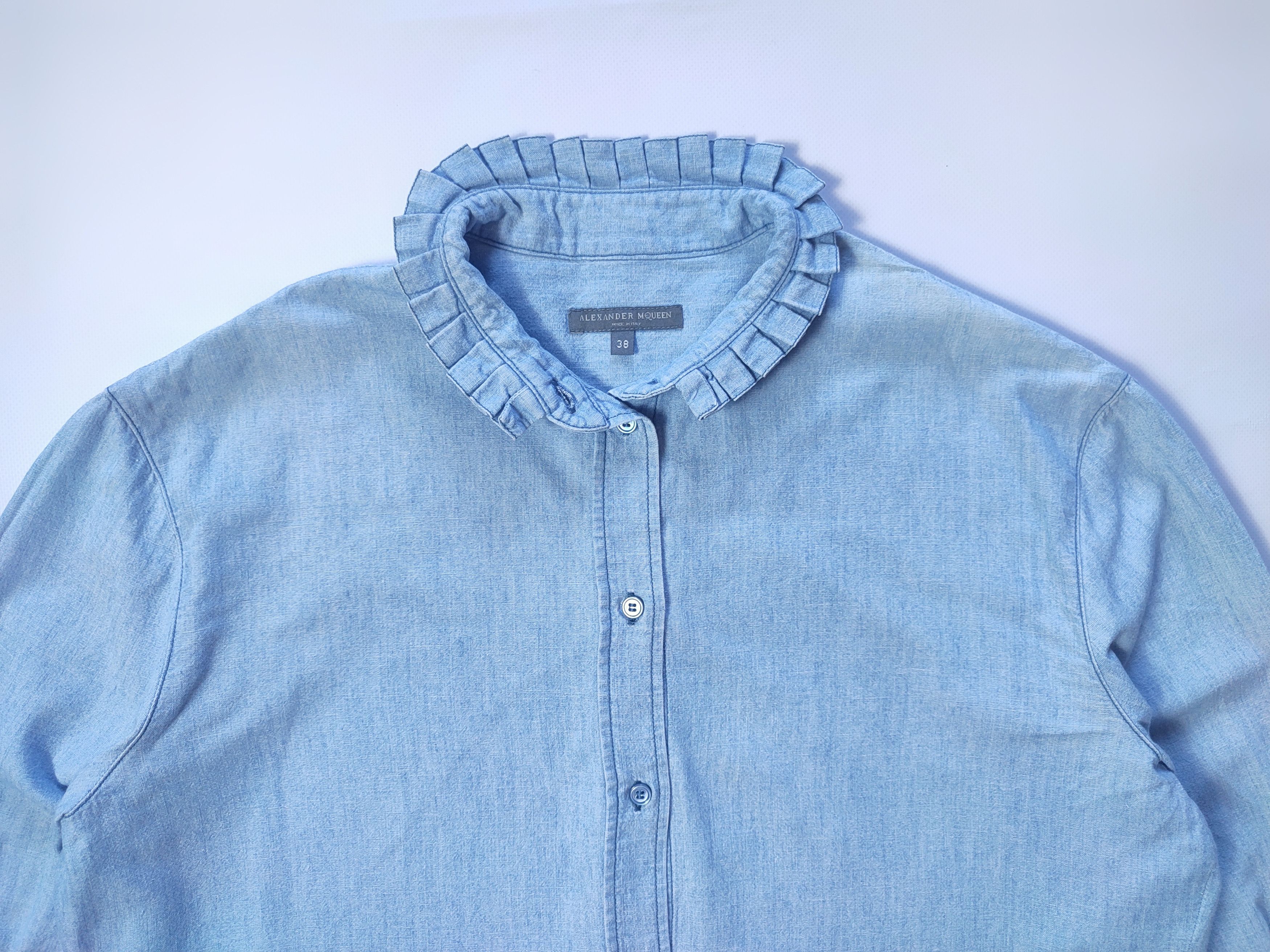 Alexander McQueen McQueen Embroidered Logo Shirt Size XS / US 0-2 / IT 36-38 - 5 Thumbnail