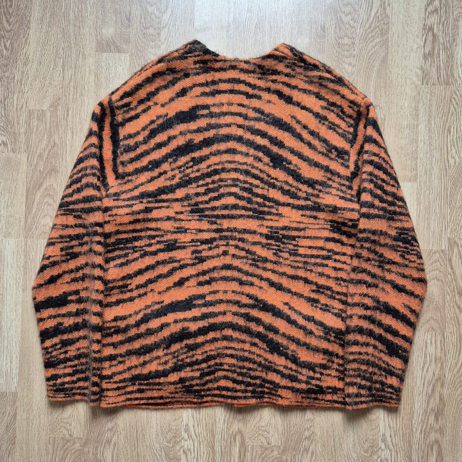 Supreme Supreme Brushed Mohair Cardigan Medium Tiger Stripe FW20 
