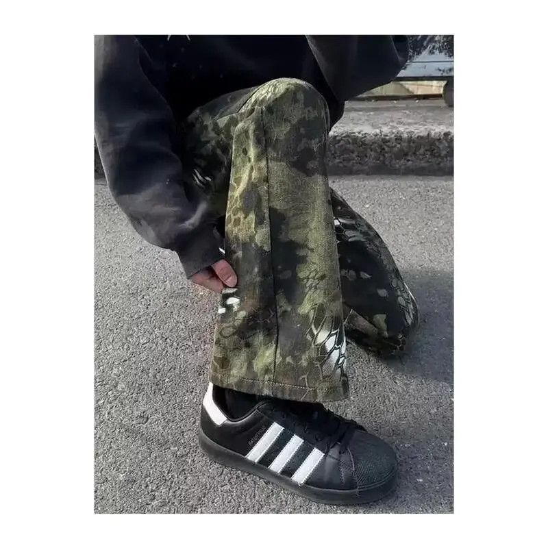 Japanese Brand × Jean Retro loose straight camouflage jeans Size US 32 / EU 48 - 4 Thumbnail