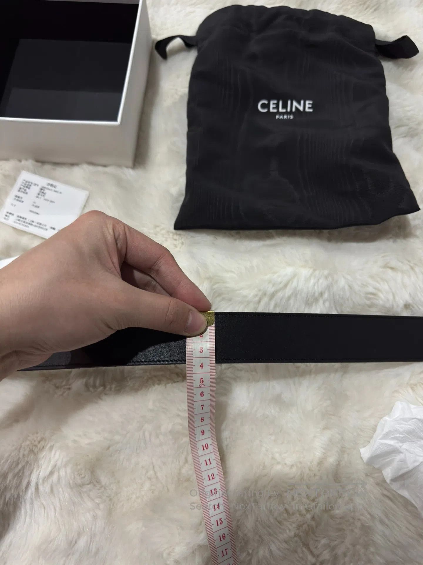 Celine CELINE size 85 Black and Gold Triumph Belt| Size ONE SIZE - 8 Thumbnail