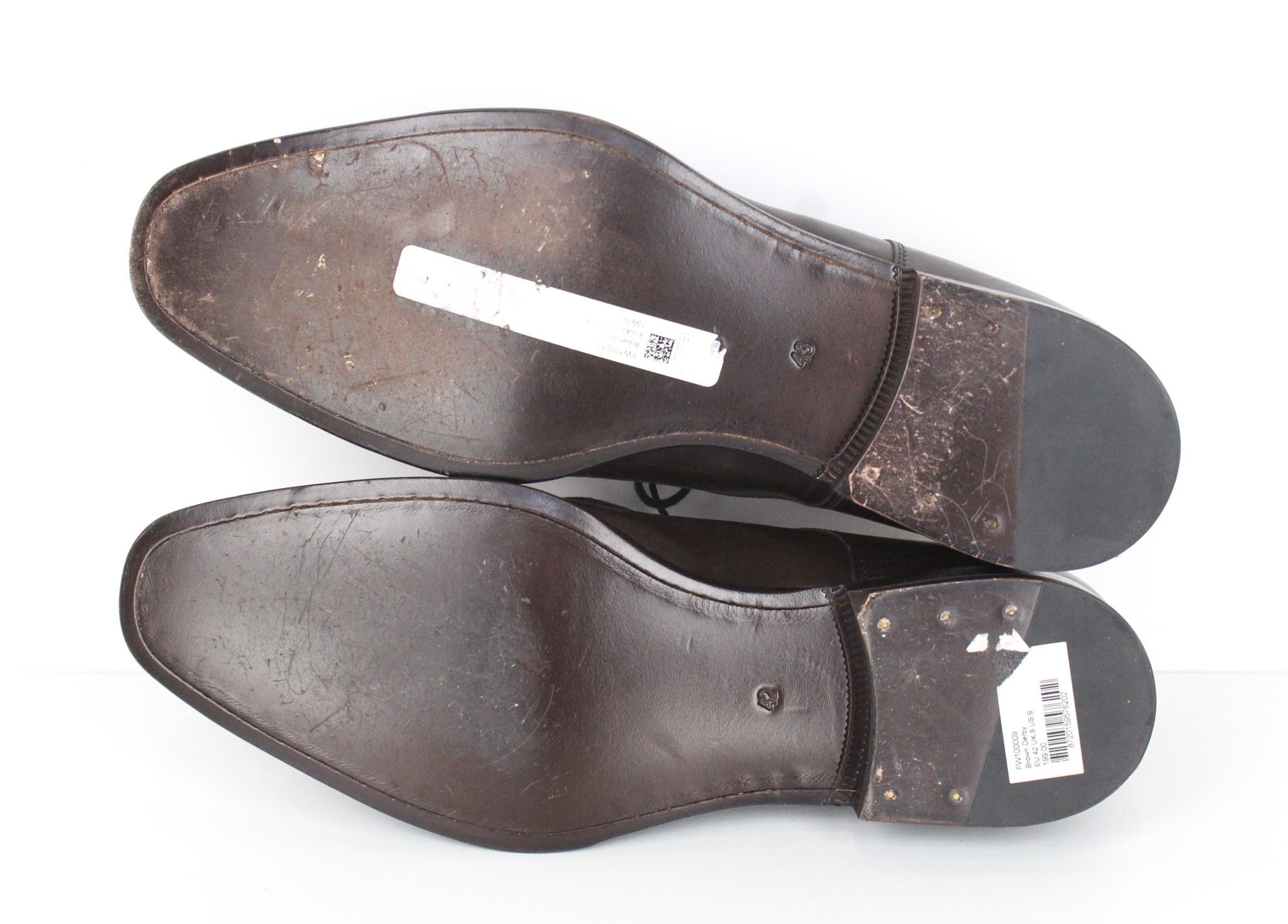 Suitsupply EU43 Brown Leather Low-Top Laced 72584 Size US 10 / EU 43 - 8 Thumbnail