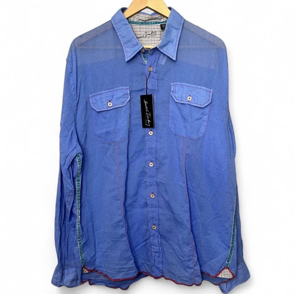 Arnold Zimberg NWT Arnold Zimberg Hollywood Archive Shirt Blue XL Size US XL / EU 56 / 4 - 1 Thumbnail