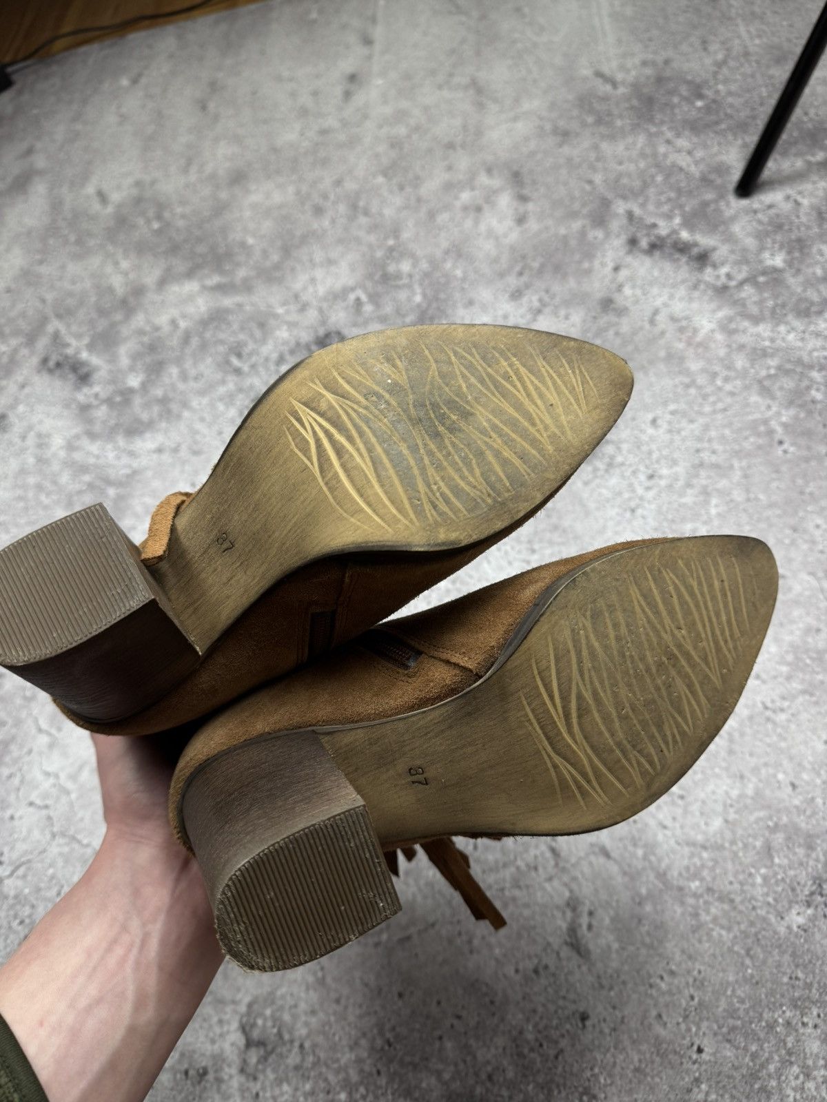 A.S.98 A.S.98 Style Western Leather/Suede Fringe CowBoy Boots Y2K Size US 7 / IT 37 - 11 Thumbnail