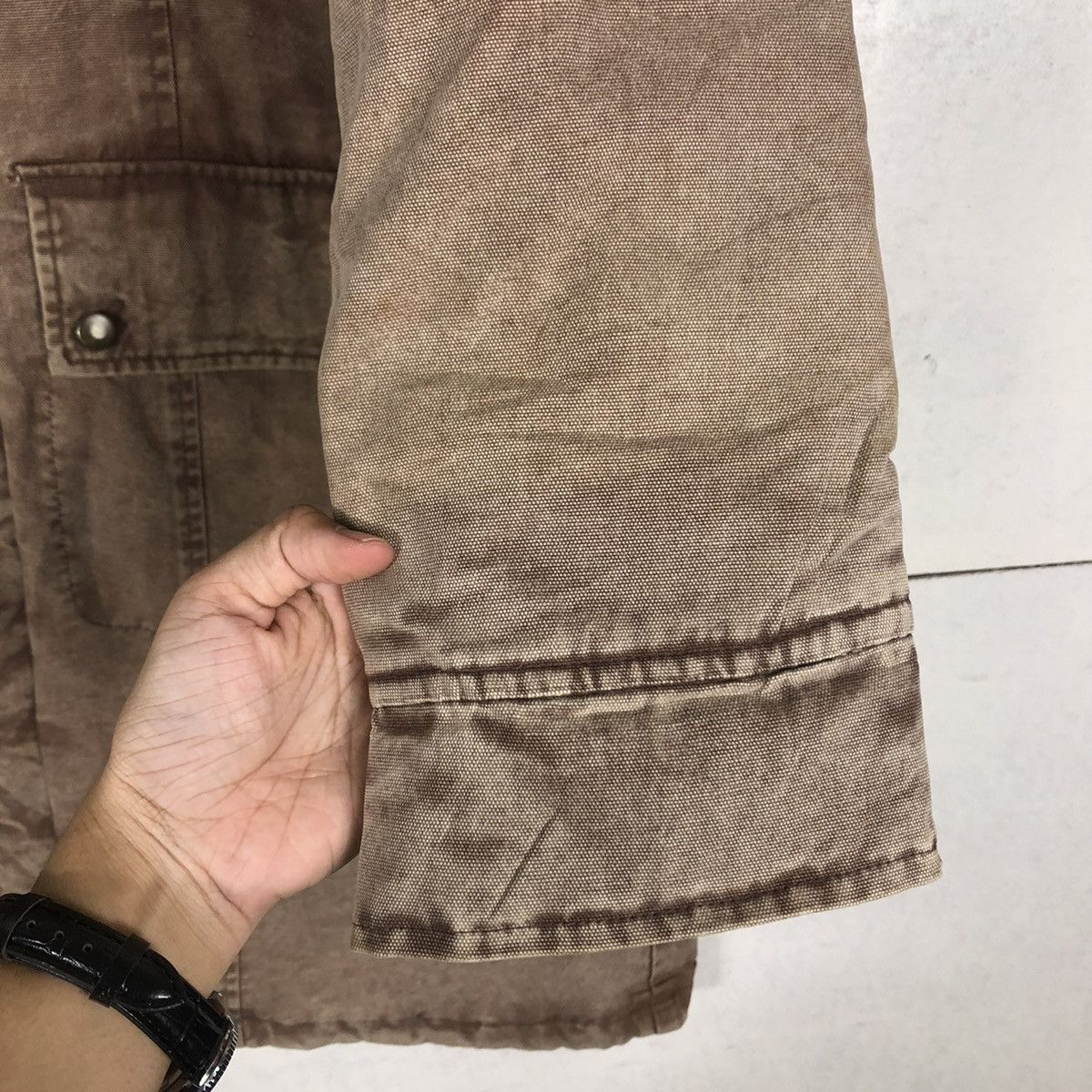 Japanese Brand 📌LONG BIKET JACKET PARKA DESIGN ICY MINK FUR COLLAR Size US L / EU 52-54 / 3 - 17 Thumbnail