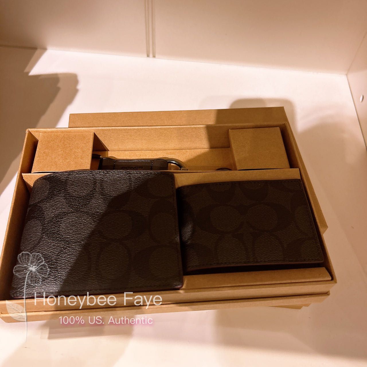Coach MEN's Boxed 3 In 1 Wallet Gift Set In Signature Canvas