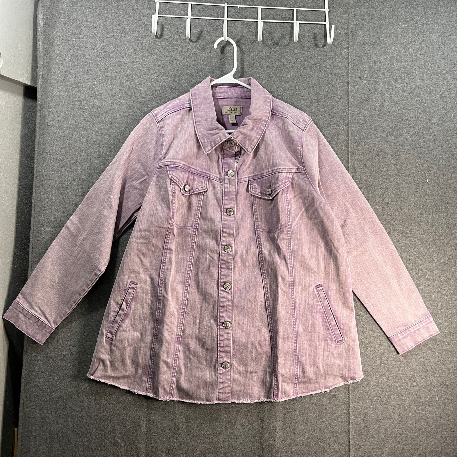Other LOGO by Lori Goldstein Jeans Jacket Womens Size XXL / US 16-18 / IT 52-54 - 1 Thumbnail