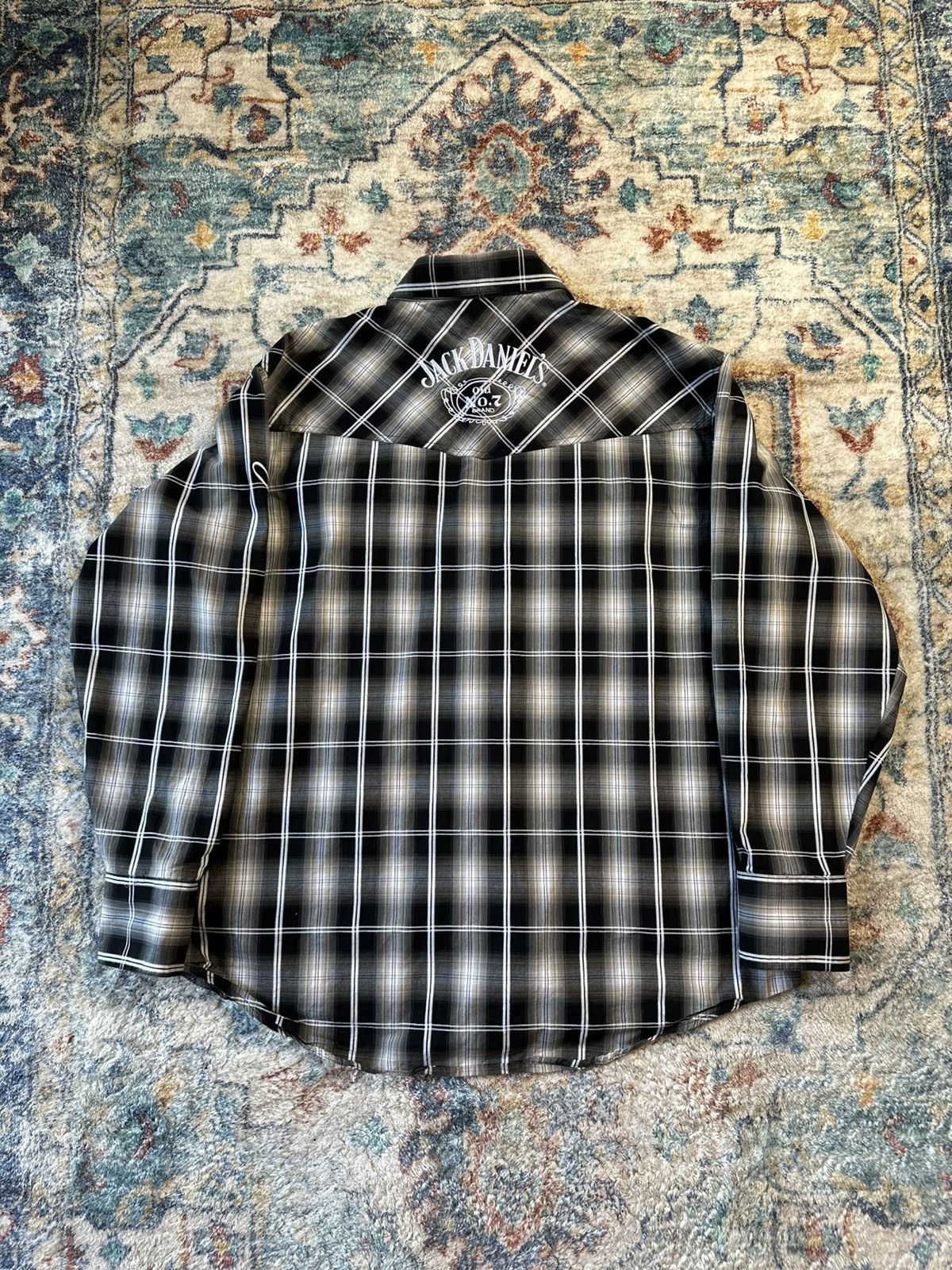 Other Vintage Jack Daniels Plaid Pearl Snap Shirt Size XL Size US XL / EU 56 / 4 - 2 Thumbnail