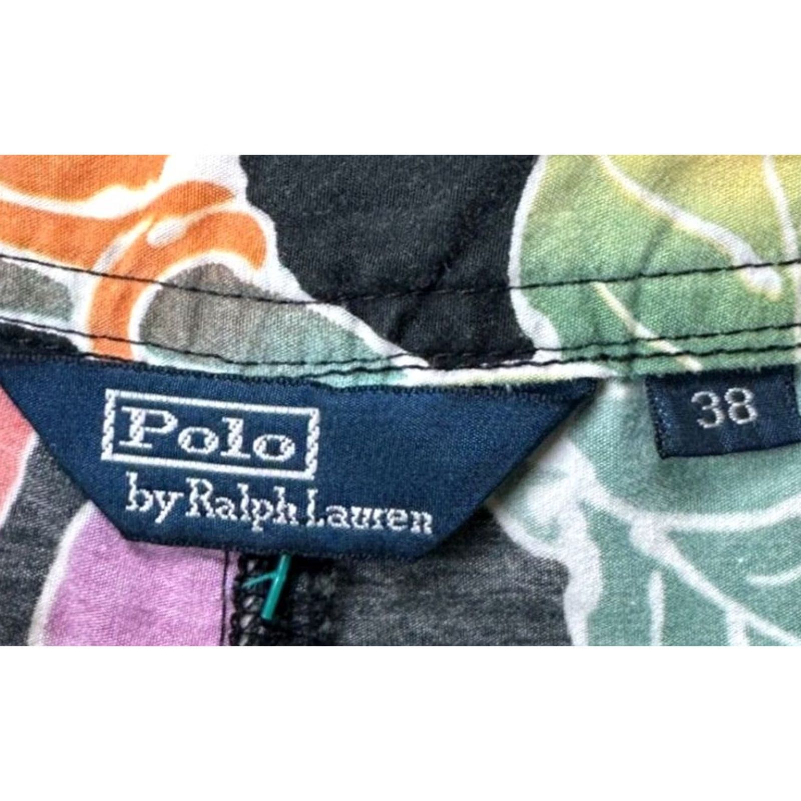 Polo Ralph Lauren VINTAGE Polo Ralph Lauren Swim Trunk Men 38 Black Jungle Birds Floral Drawstring Trunk Board Shorts Beach Outdoor Mens Size US M / EU 48-50 / 2 - 5 Thumbnail