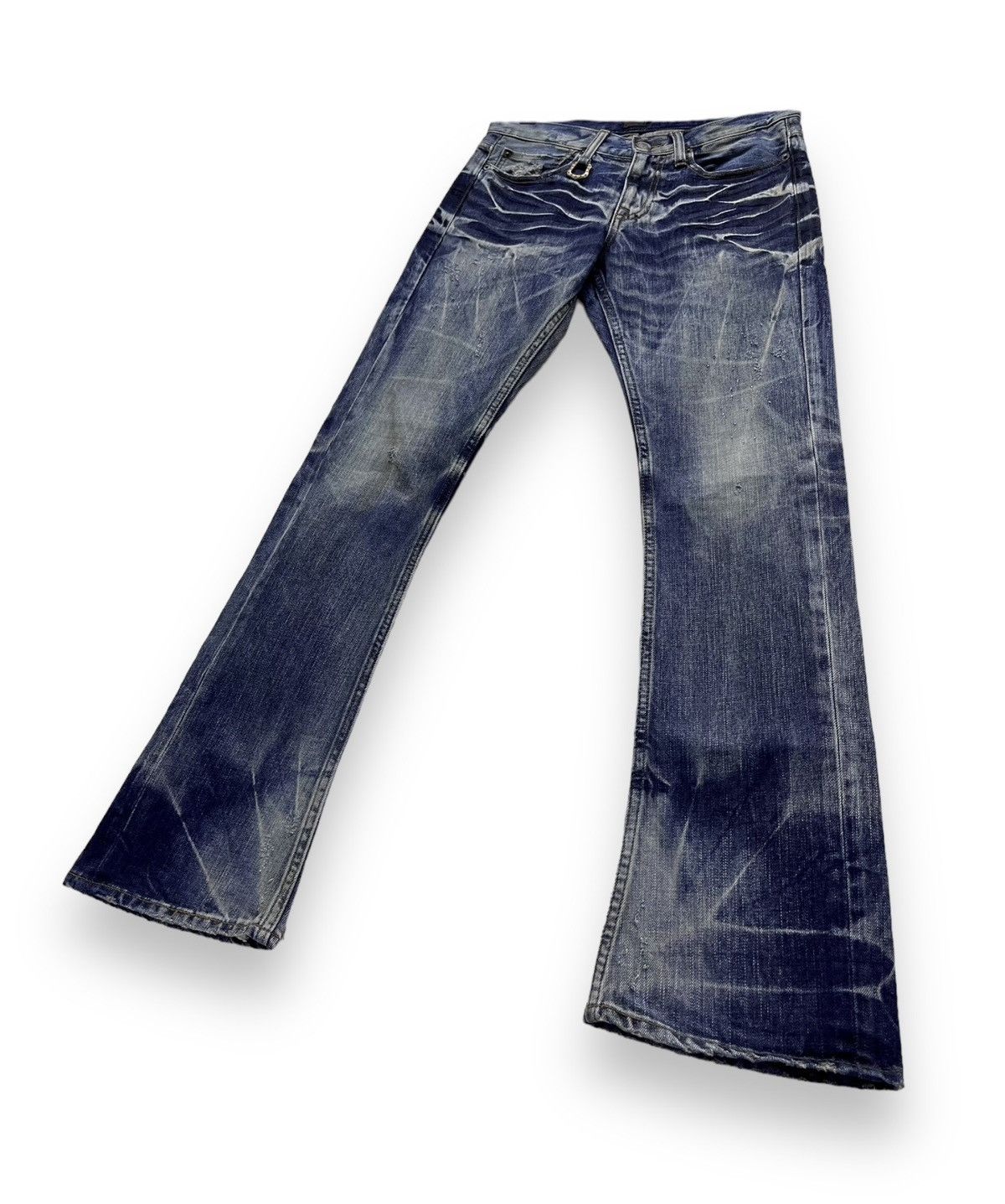 JACKROSE FYE🔥90’s JACKROSE Tribal Embroidery Punk Whiskered Flare💥 Size US 28 / EU 44 - 4 Thumbnail