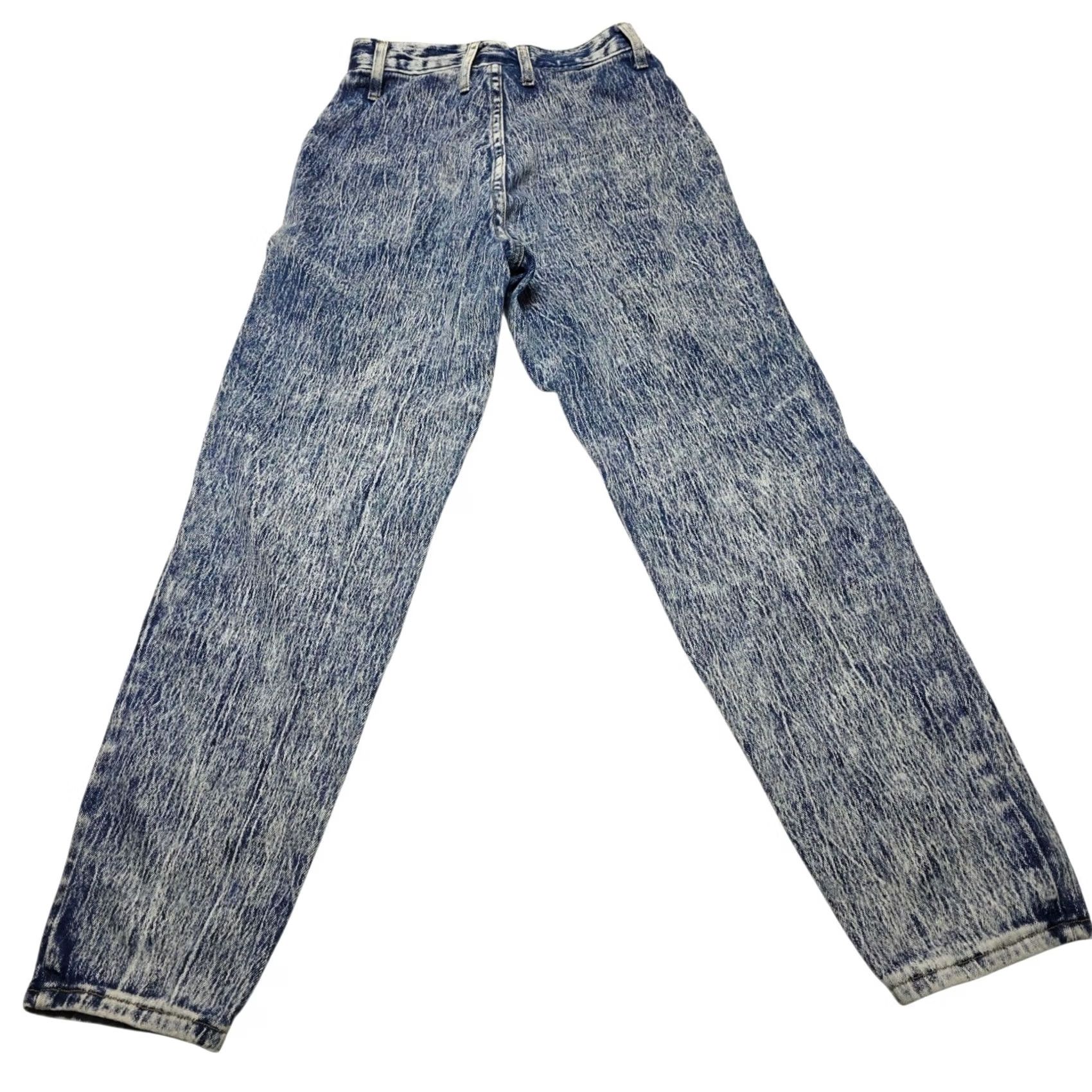 Vintage Vintage 80s Mom Jeans Acid Wash Blue Size 11/12 USA Landing Gear Size 34" / US 12 / IT 48 - 3 Thumbnail