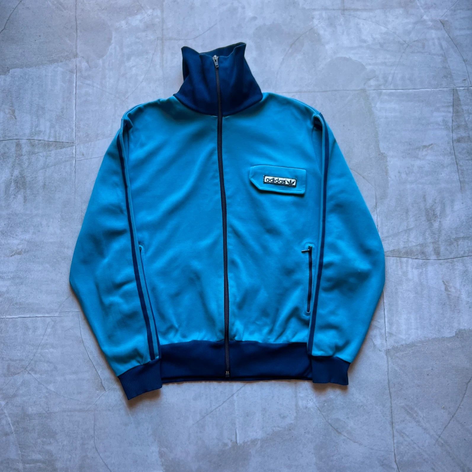 Adidas vintage 60s Adidas track jacket Made in Yugoslavia retro 70s Size US M / EU 48-50 / 2 - 1 Thumbnail