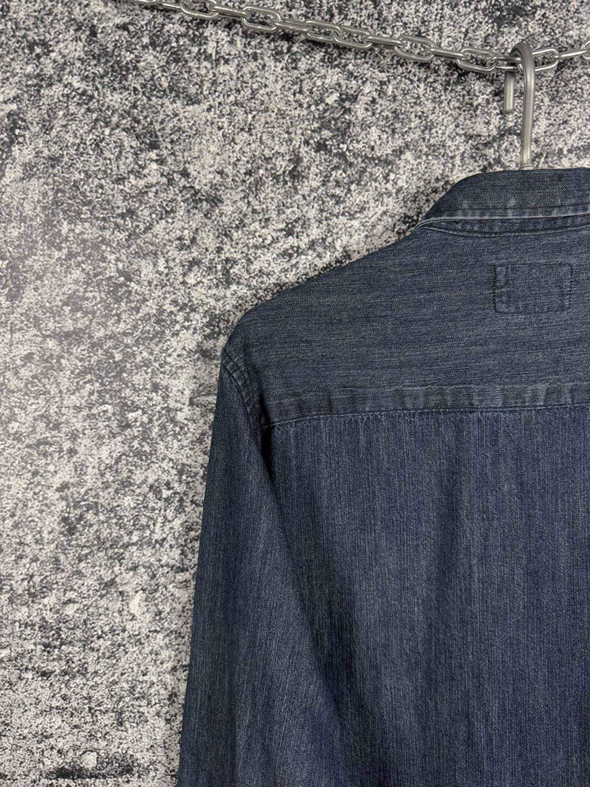 Folk Men’s FOLK Long Sleeve Denim Shirt Button Up Casual Size 4 Size US L / EU 52-54 / 3 - 12 Thumbnail