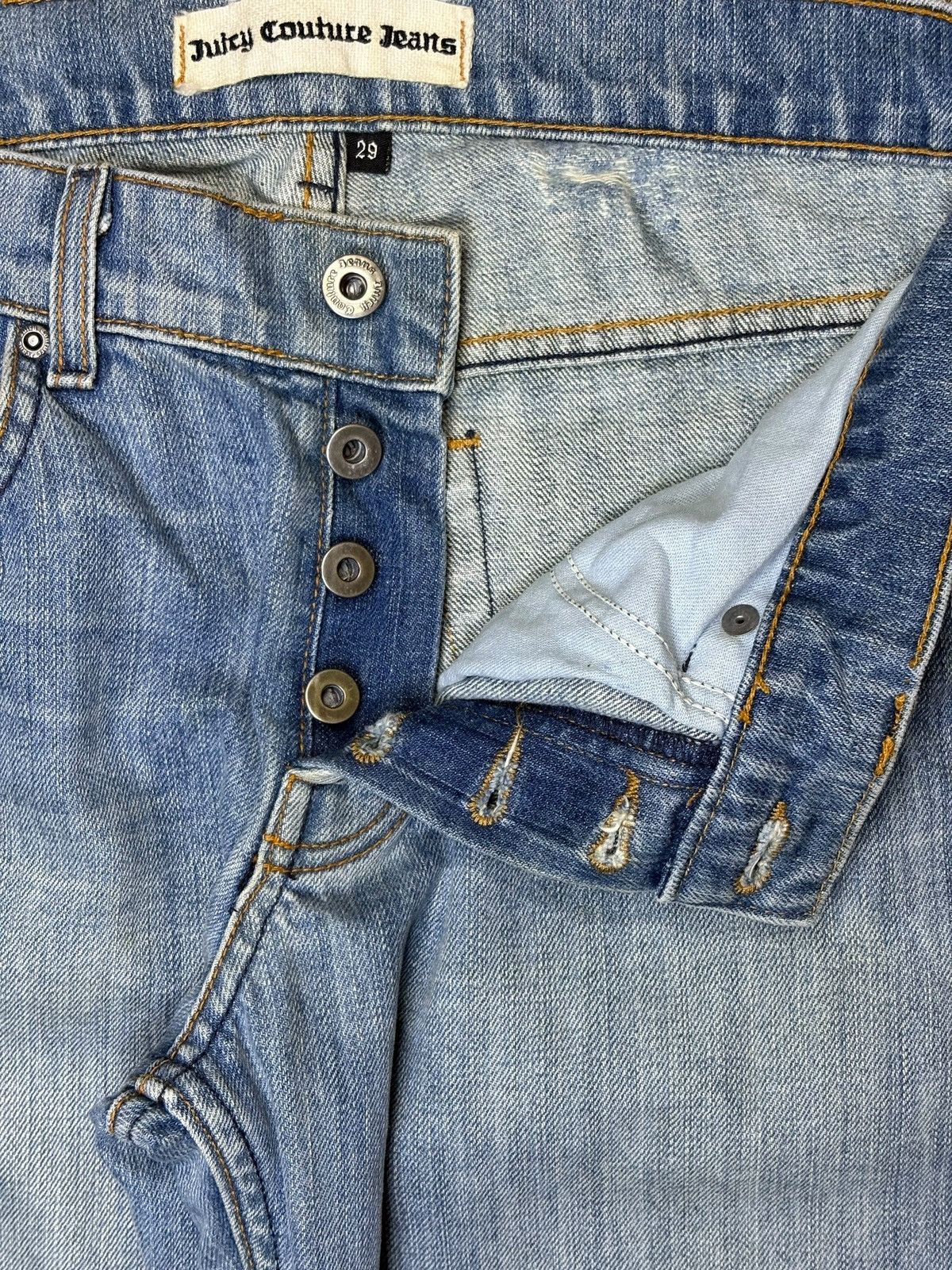Japanese Brand Vintage Japanese Brand Blue Wash Distressed Flare Jeans Size US 30 / EU 46 - 3 Thumbnail