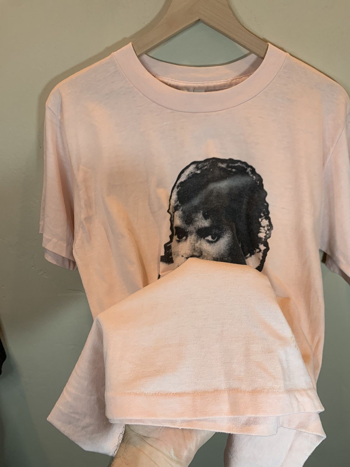 Band Tees × Michael Jackson × Vintage *RARE* Vintage 1982 Michael Jackson Thriller Faded Art Shirt Size US L / EU 52-54 / 3 - 4 Thumbnail