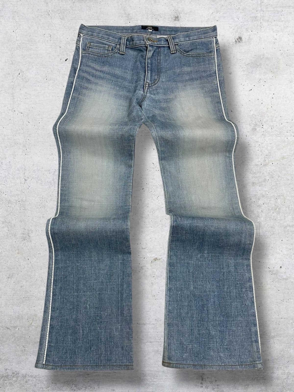 Yohji Yamamoto VINTAGE YOHJI YAMAMOTO JAPAN DESIGNER FLARED DIAMOND DENIM Size US 30 / EU 46 - 1 Thumbnail