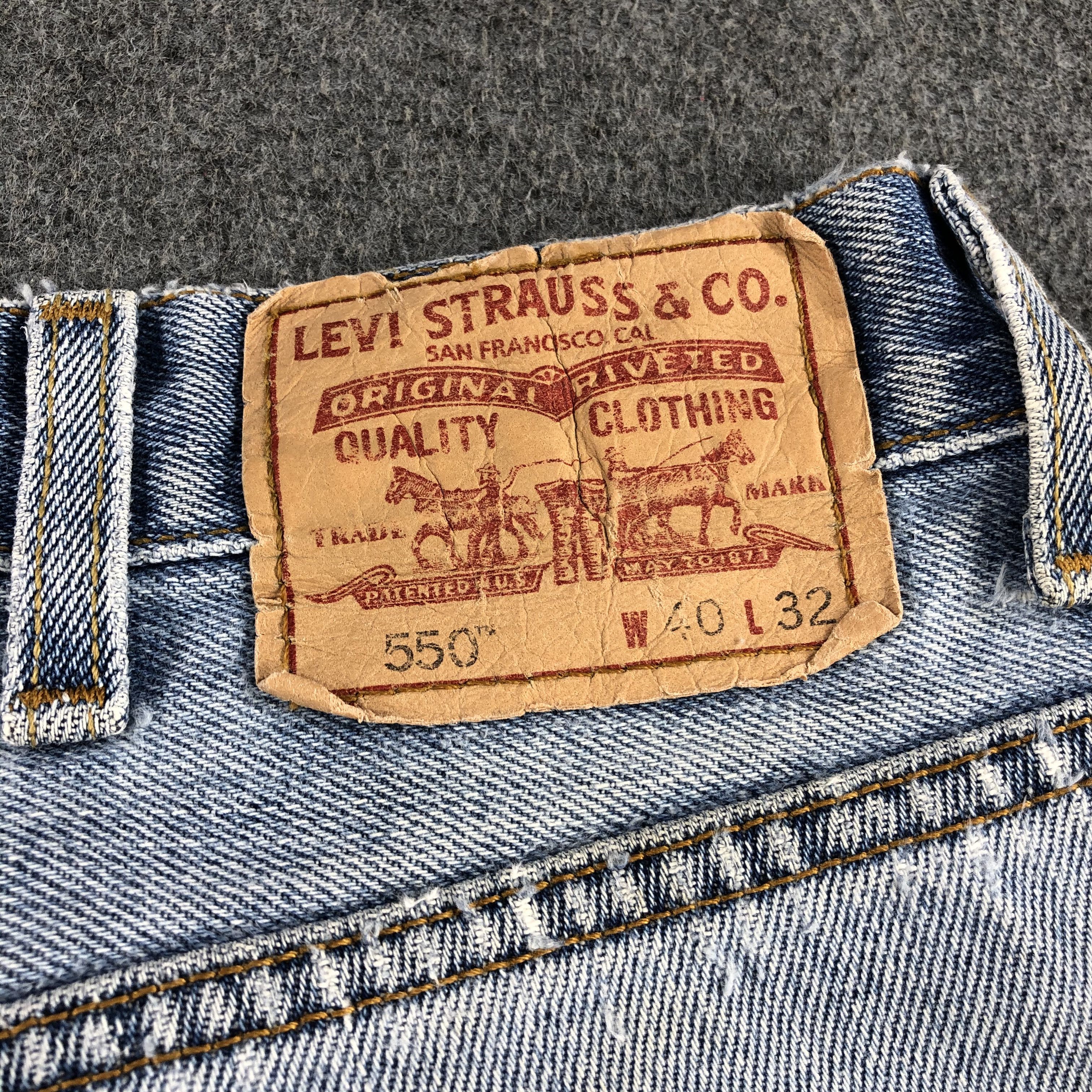 Levi's Vintage Light Wash Levis 550 Jeans-J1696 Size US 40 / EU 56 - 4 Thumbnail