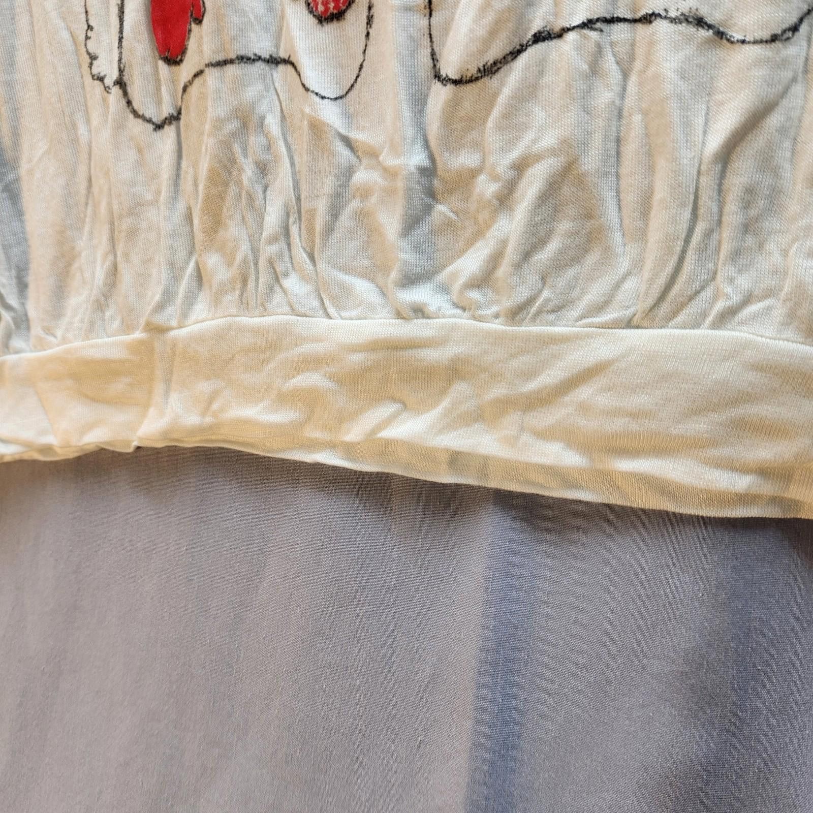Designer Delias Winter Bunny Long Sleeve Tshirt White Size XL NWOT Size XL / US 12-14 / IT 48-50 - 6 Thumbnail