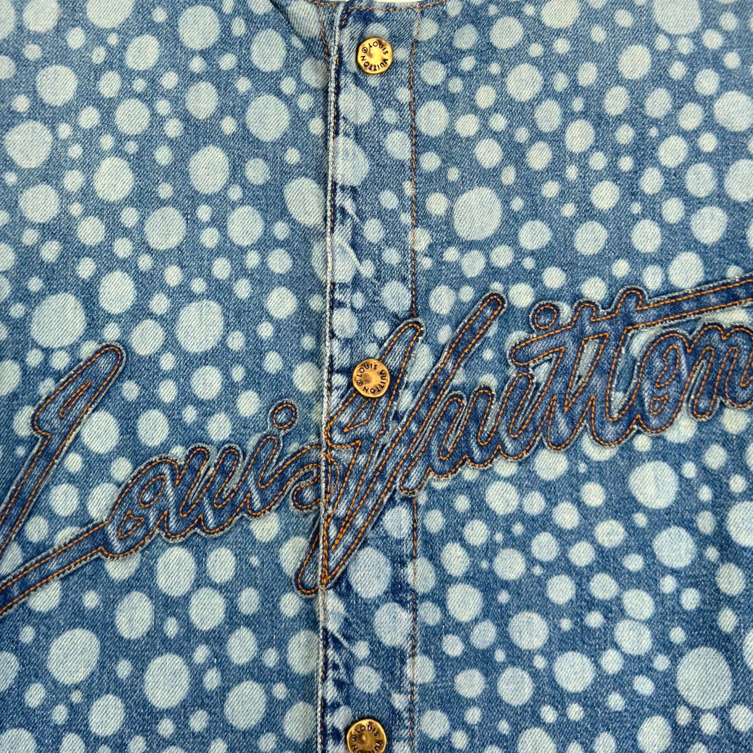 Louis Vuitton LOUIS VUITTON X YAYOI KUSAMA BASEBALL SHIRT BLUE / WHITE L Size US L / EU 52-54 / 3 - 6 Thumbnail
