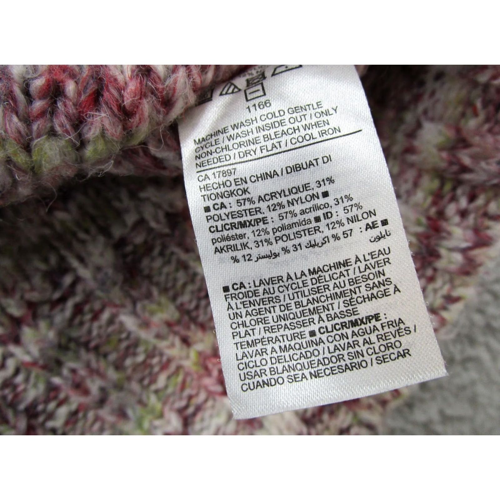 Old Navy Old Navy Acrylic Blend Pullover Knit Sweater Womens Size L Multicolor Crew Neck Long Sleeve Shirt? Size L / US 10 / IT 46 - 3 Thumbnail