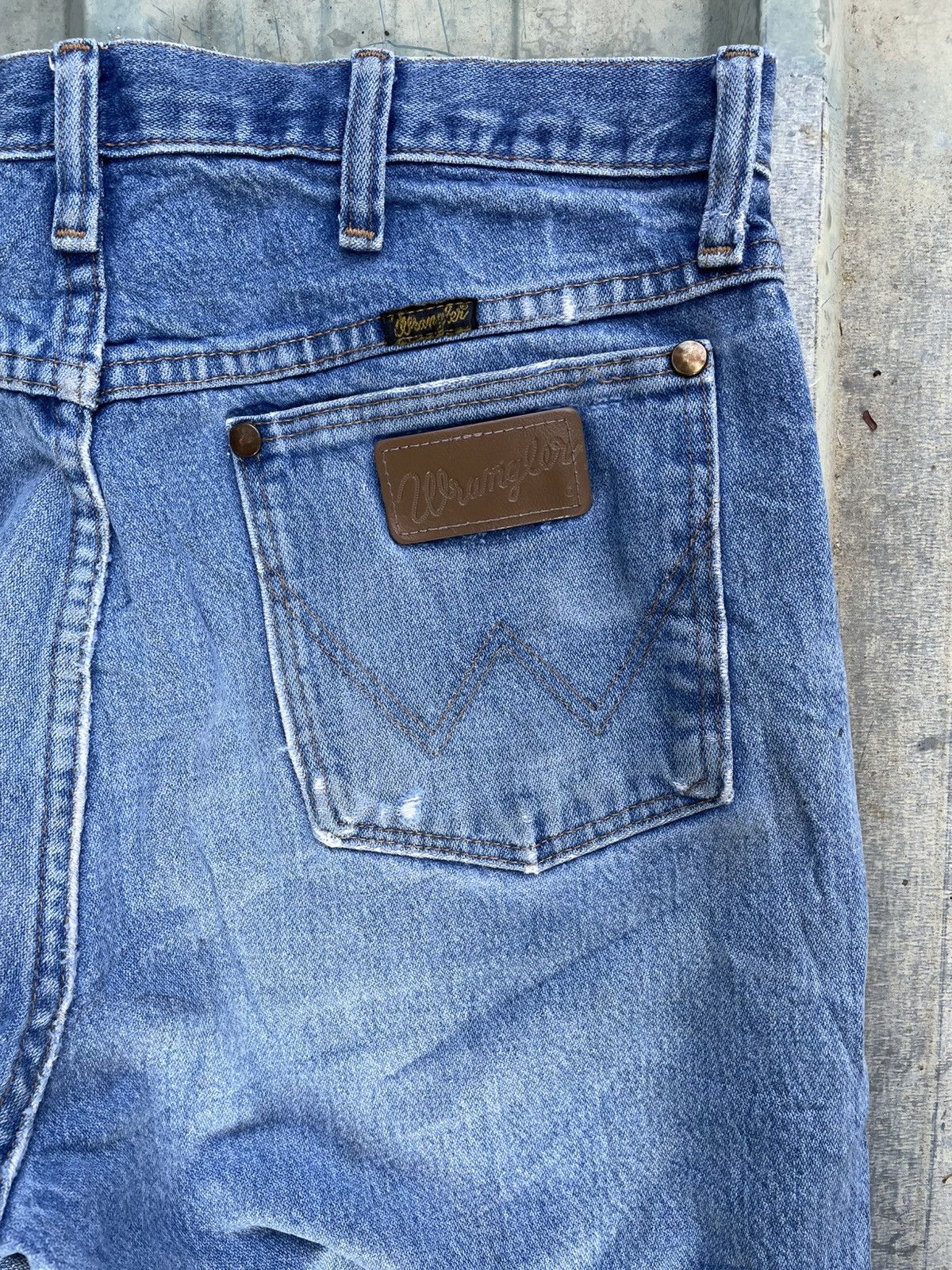 Japanese Brand × Vintage Y2K Wragler Distressed Denim – Rare Size Vintage Size US 32 / EU 48 - 8 Thumbnail