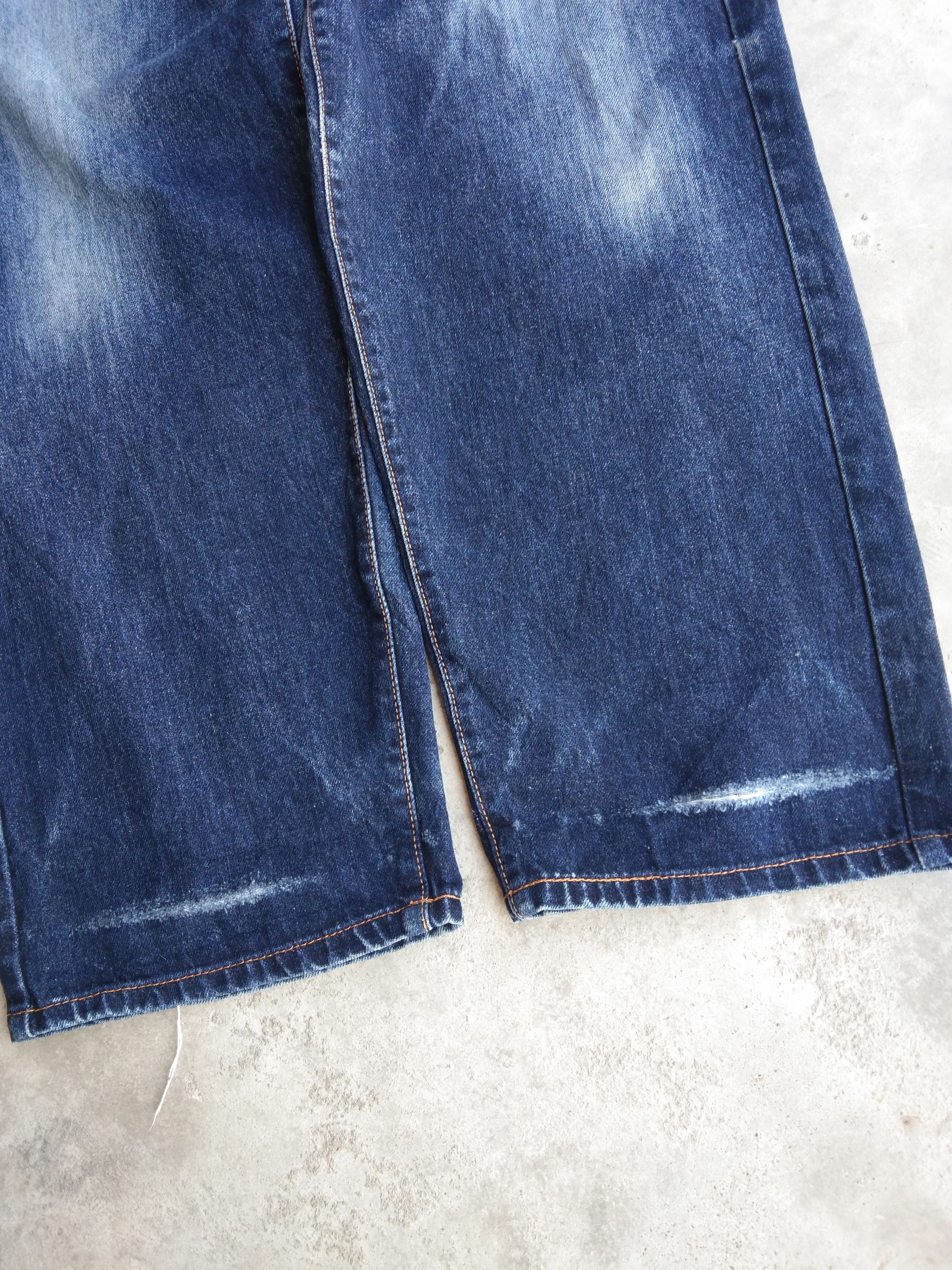 Japanese Brand Vintage Distressed Big John Loose Baggy Jeans 36x31 Size US 36 / EU 52 - 8 Thumbnail