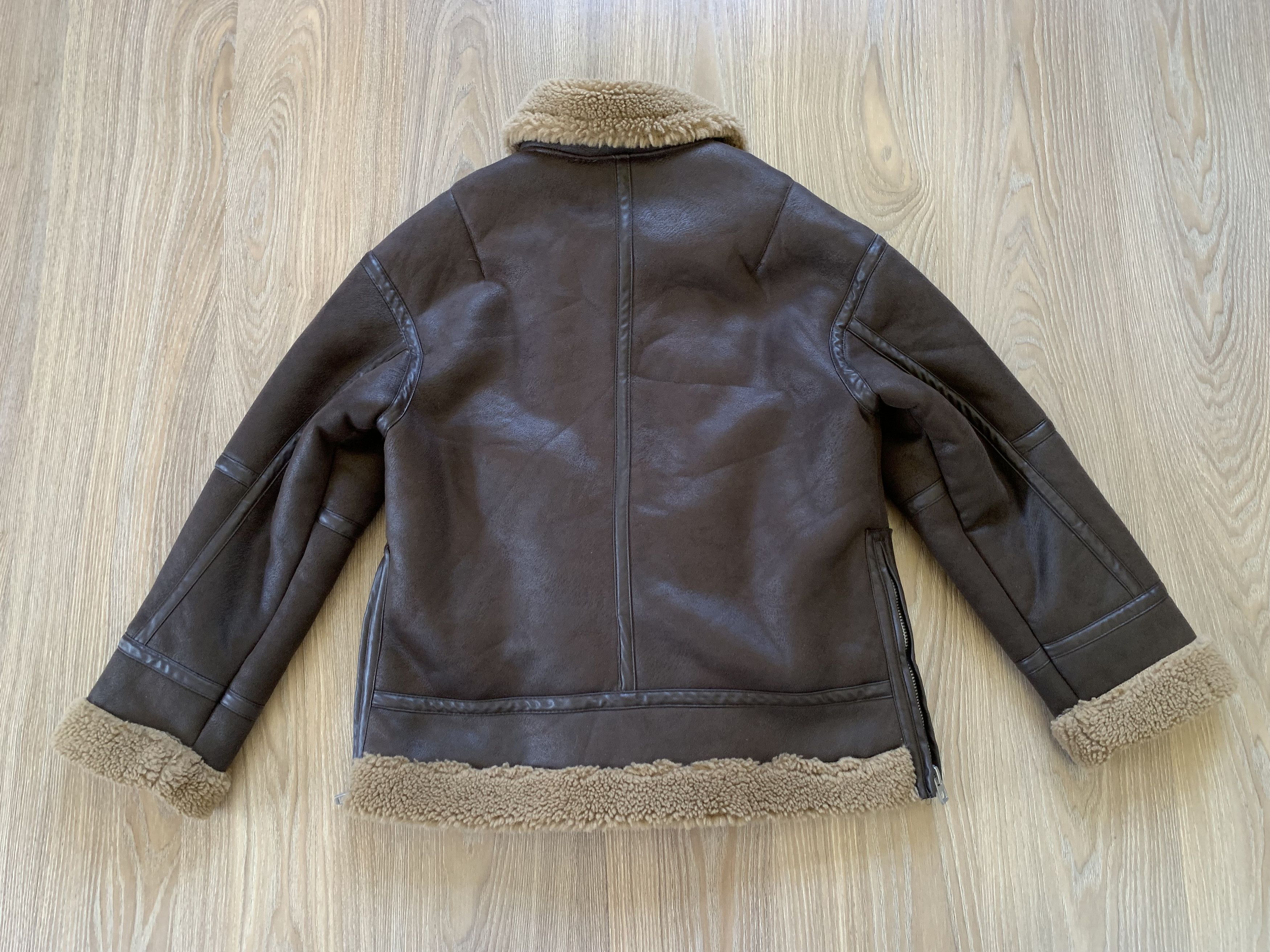 Other Zara Oversized Sherpa Women's Sheepskin Coat Jacket Size S / US 4 / IT 40 - 3 Thumbnail