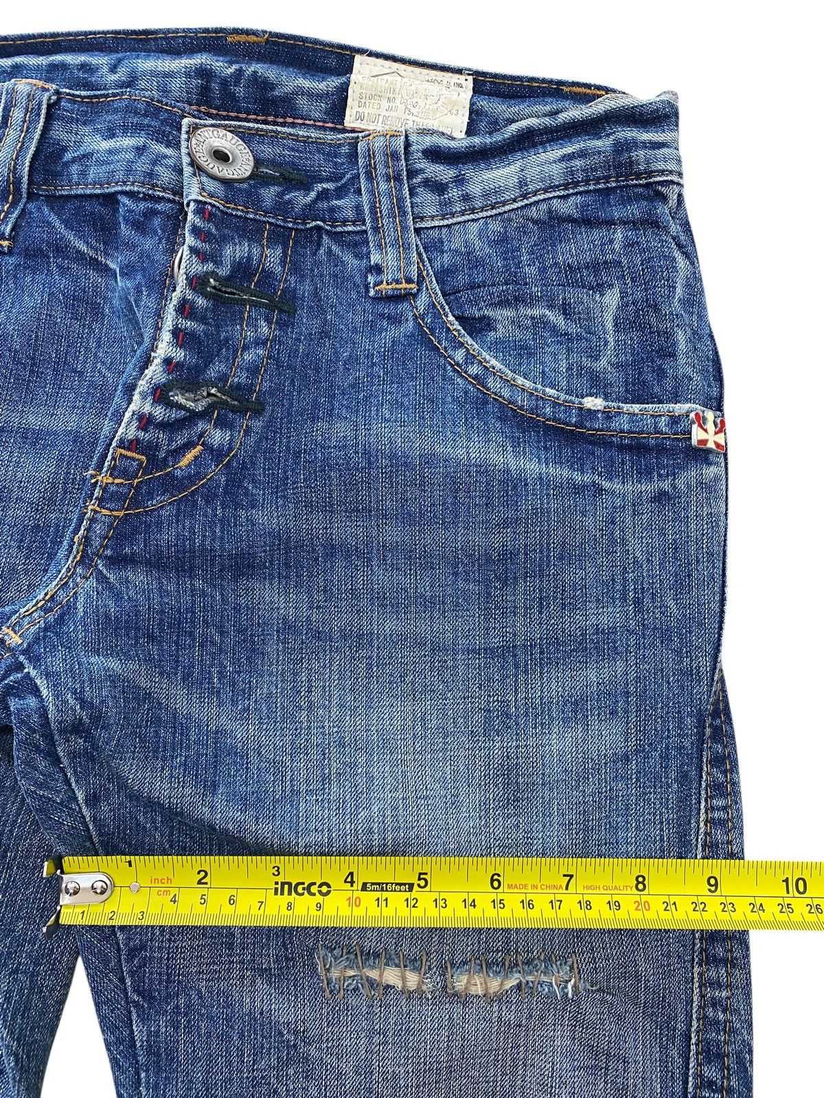 Japanese Brand Japanese Brand Distressed Style Skinny Leg Jeans Size US 29 - 7 Thumbnail