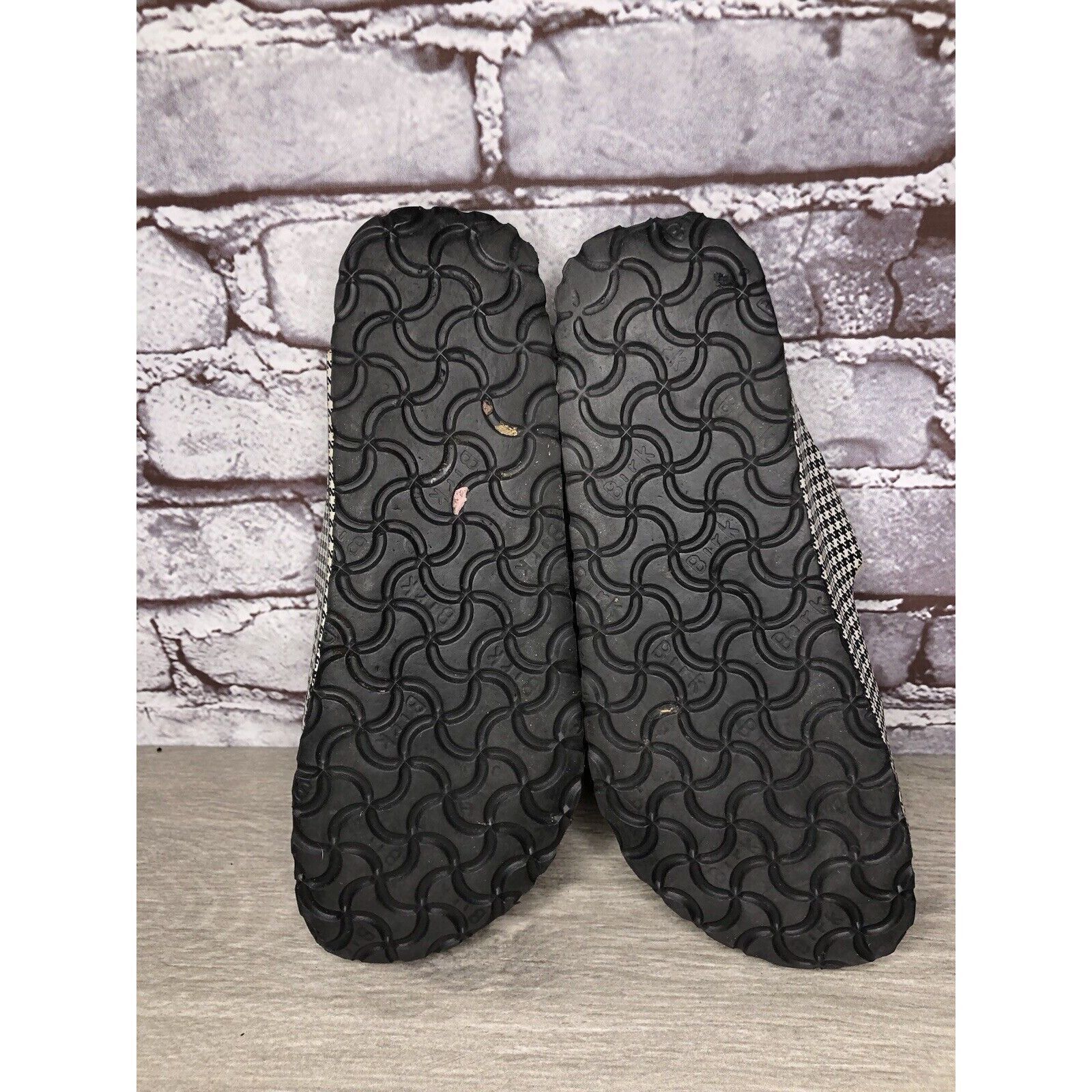 Birkenstock BIRKENSTOCK PAPILLIO Black White Leather Footbed Sandals Wom Size US 8 / IT 38 - 7 Thumbnail