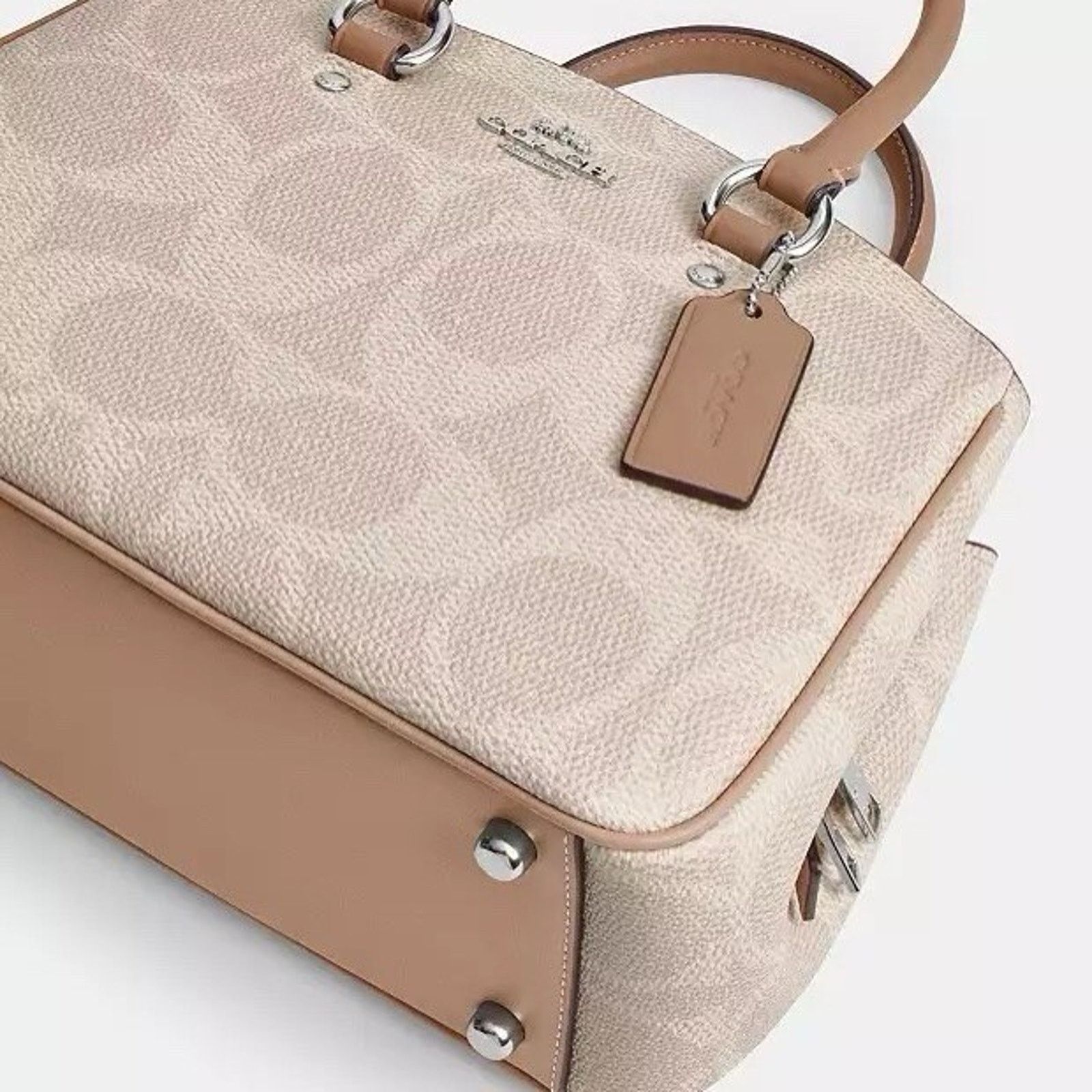Coach NWT Coach Savannah Small Carryall Bag CAL53 Sand/Taupe Size ONE SIZE - 12 Thumbnail