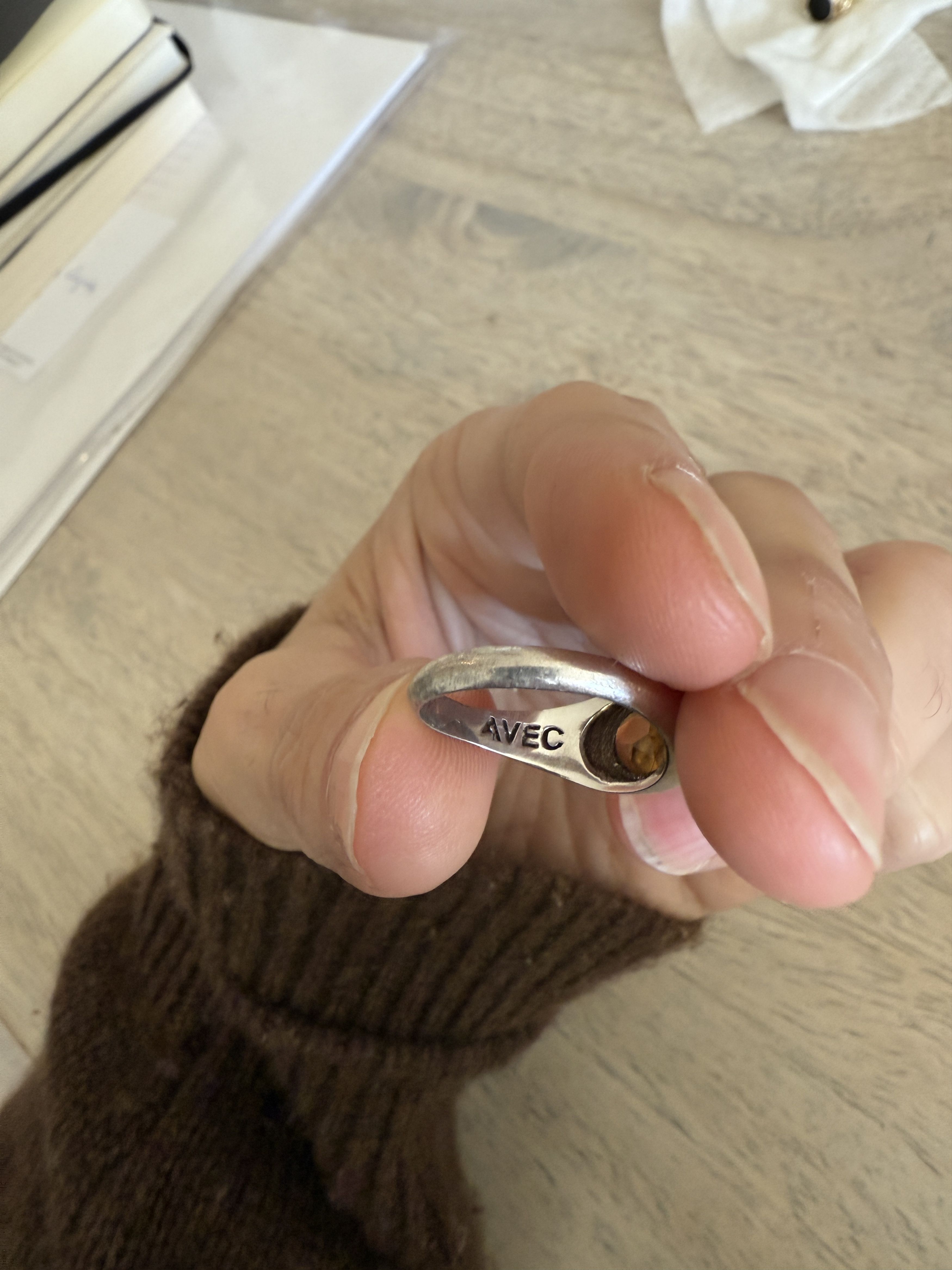 Other AVEC Silver orange ring Size ONE SIZE - 3 Thumbnail