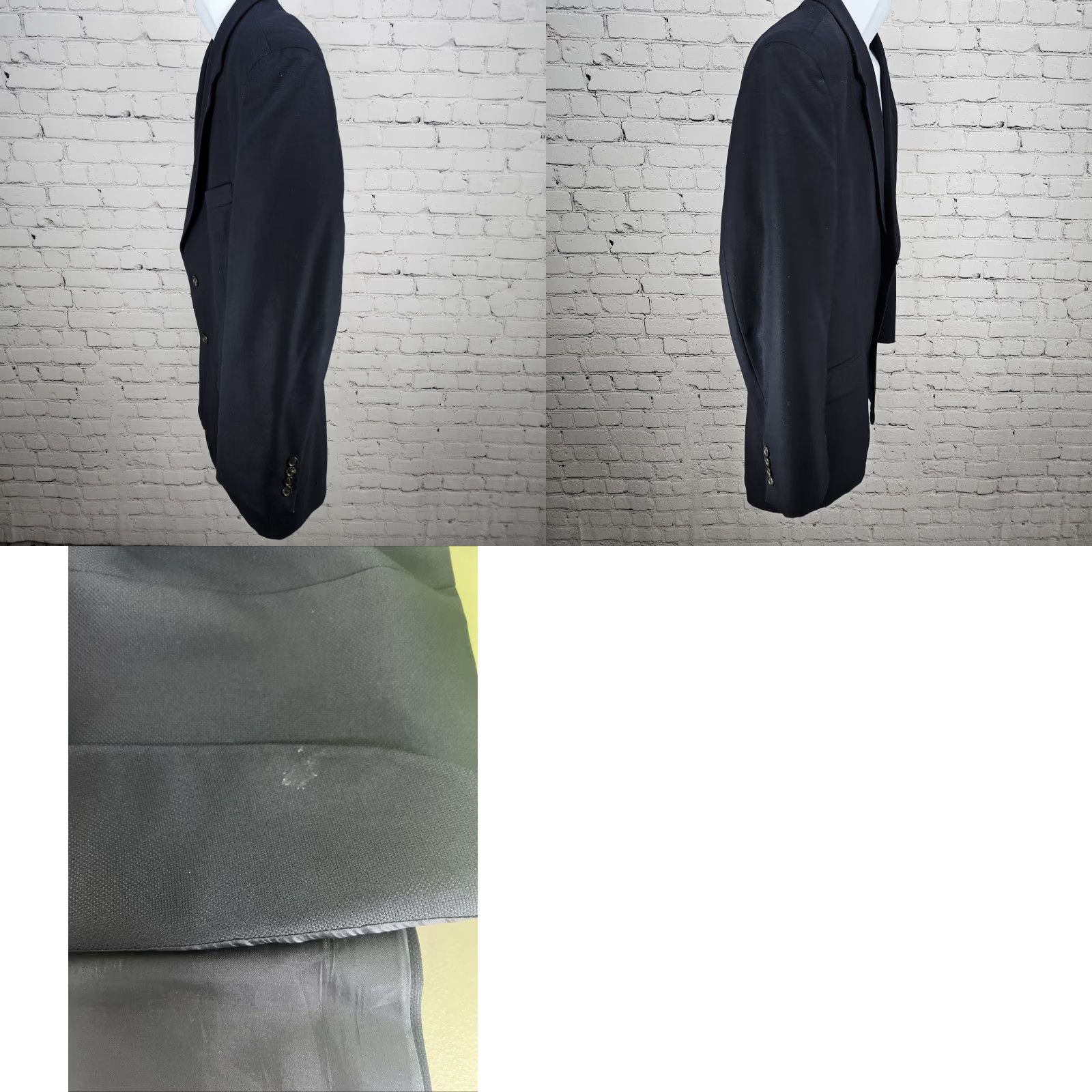 Ralph Lauren VTG Ralph Lauren Navy Wool 2 Button Notch Blazer Sport Coat 42R Men Size 42R - 10 Thumbnail