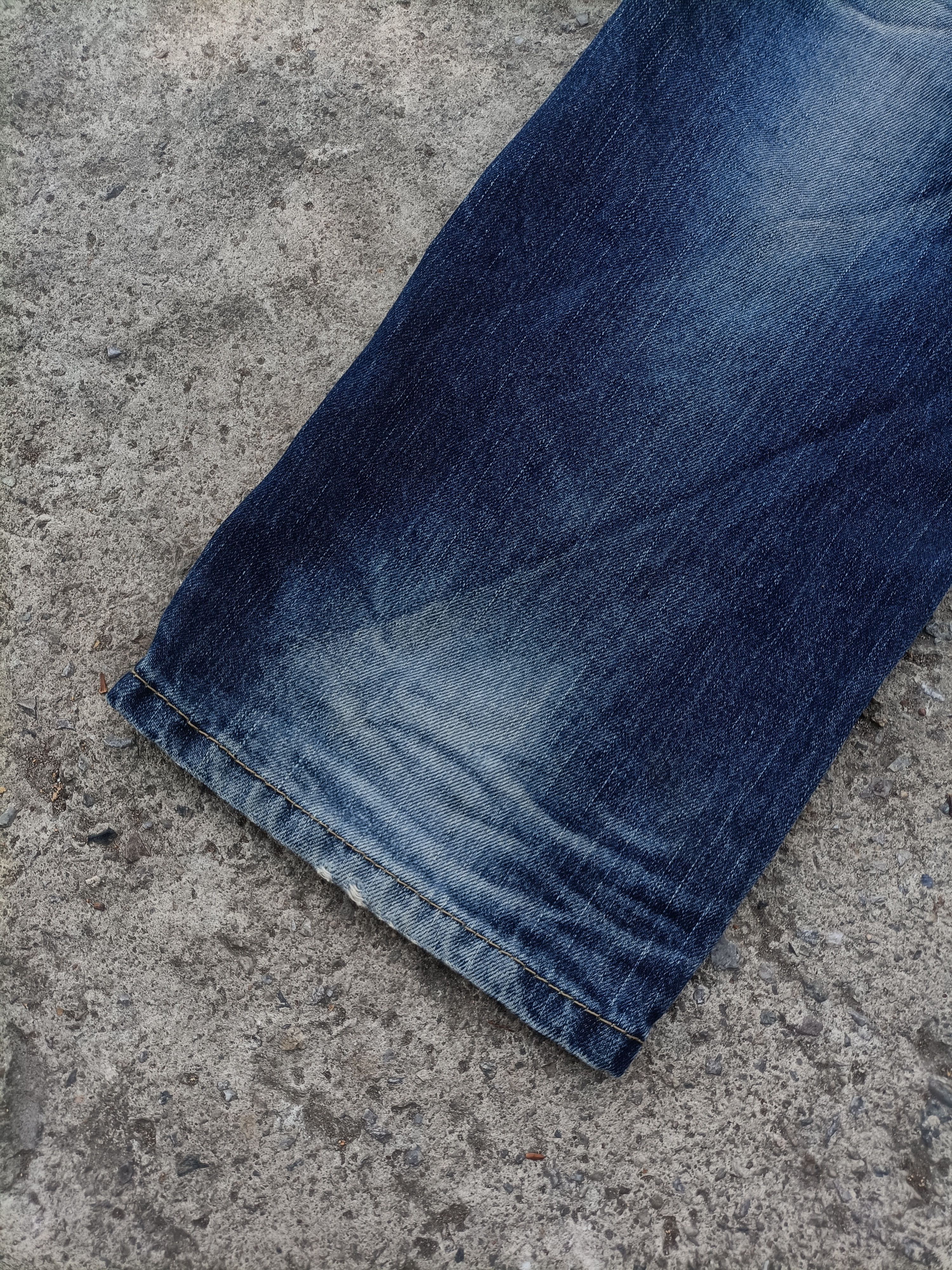 Japanese Brand Lolita Jeans Distressed Denim Pants by Yoshitomo Nara Blue Size US 34 / EU 50 - 11 Thumbnail