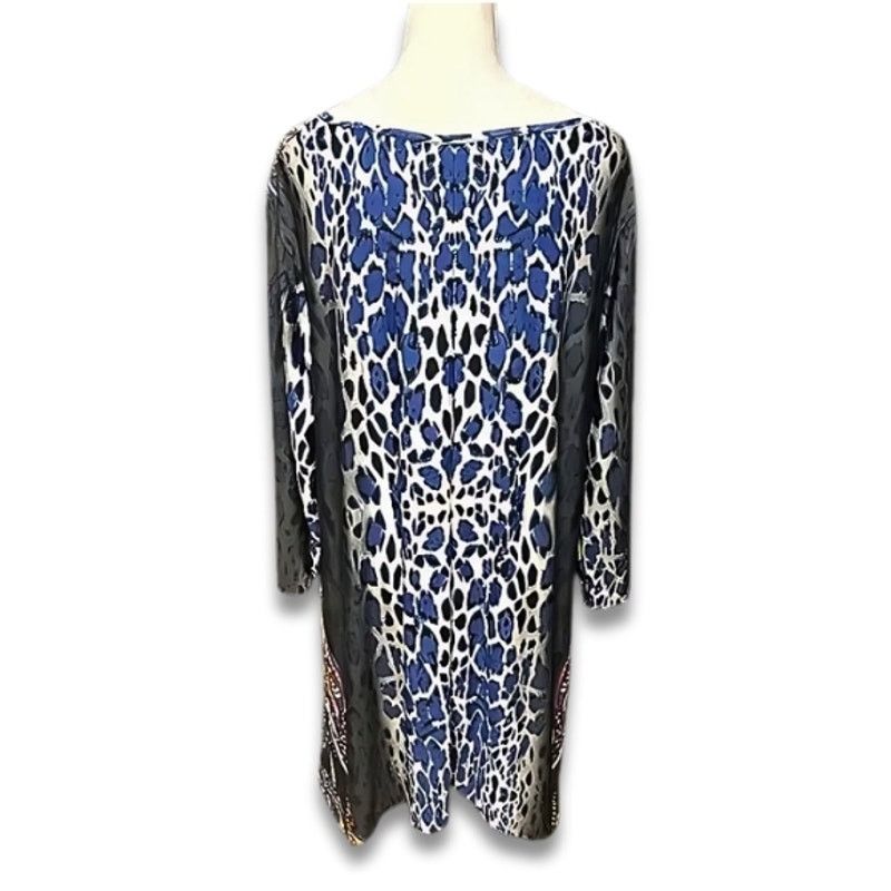 Other White Mark Paisley Tunic Top Asymmetrical Gray Women's 3XL Size 3XL / US 20-22 - 5 Thumbnail
