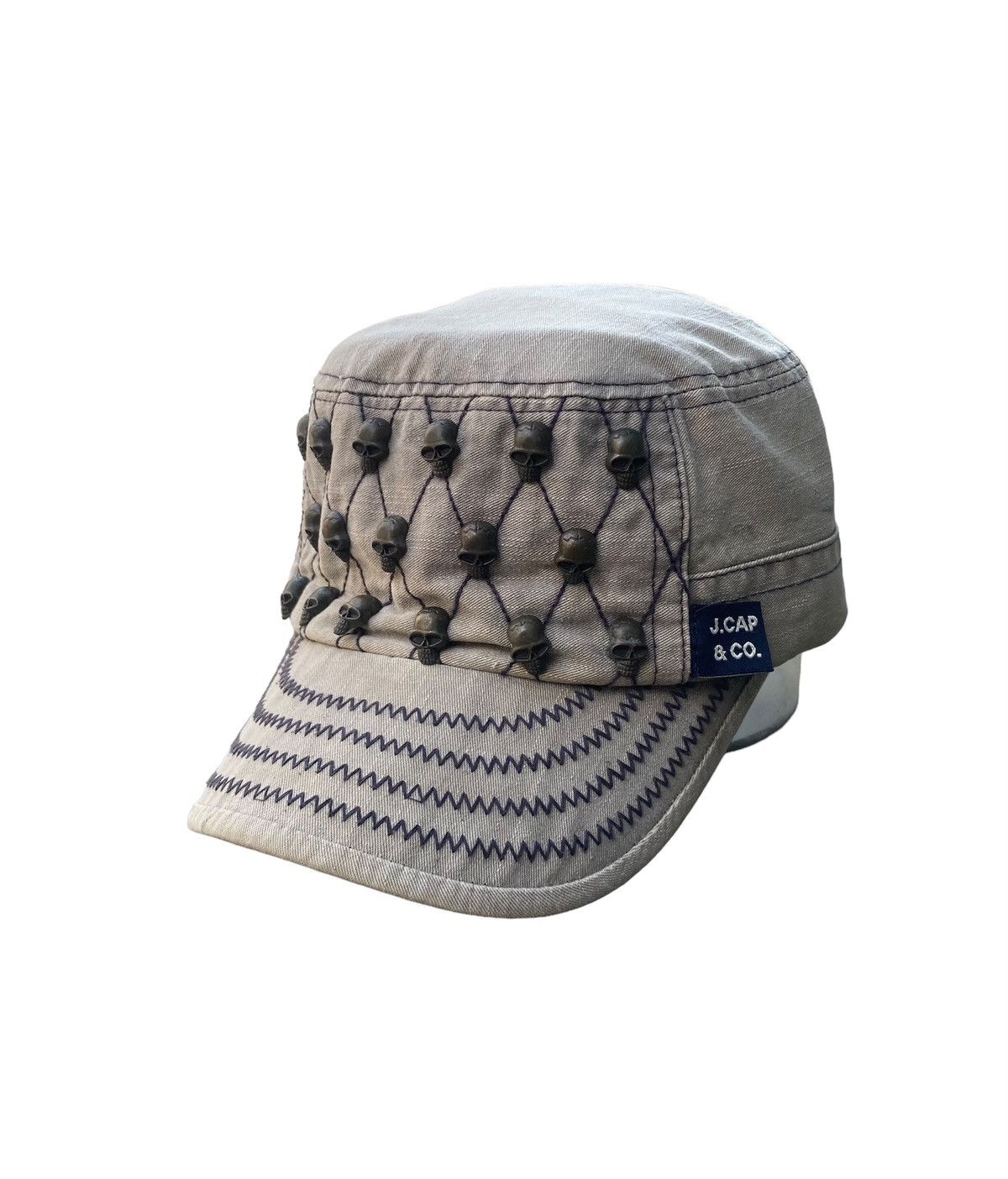 Le Grande Bleu (L.G.B.) Skull Comando Hat Size 32 - 2 Thumbnail