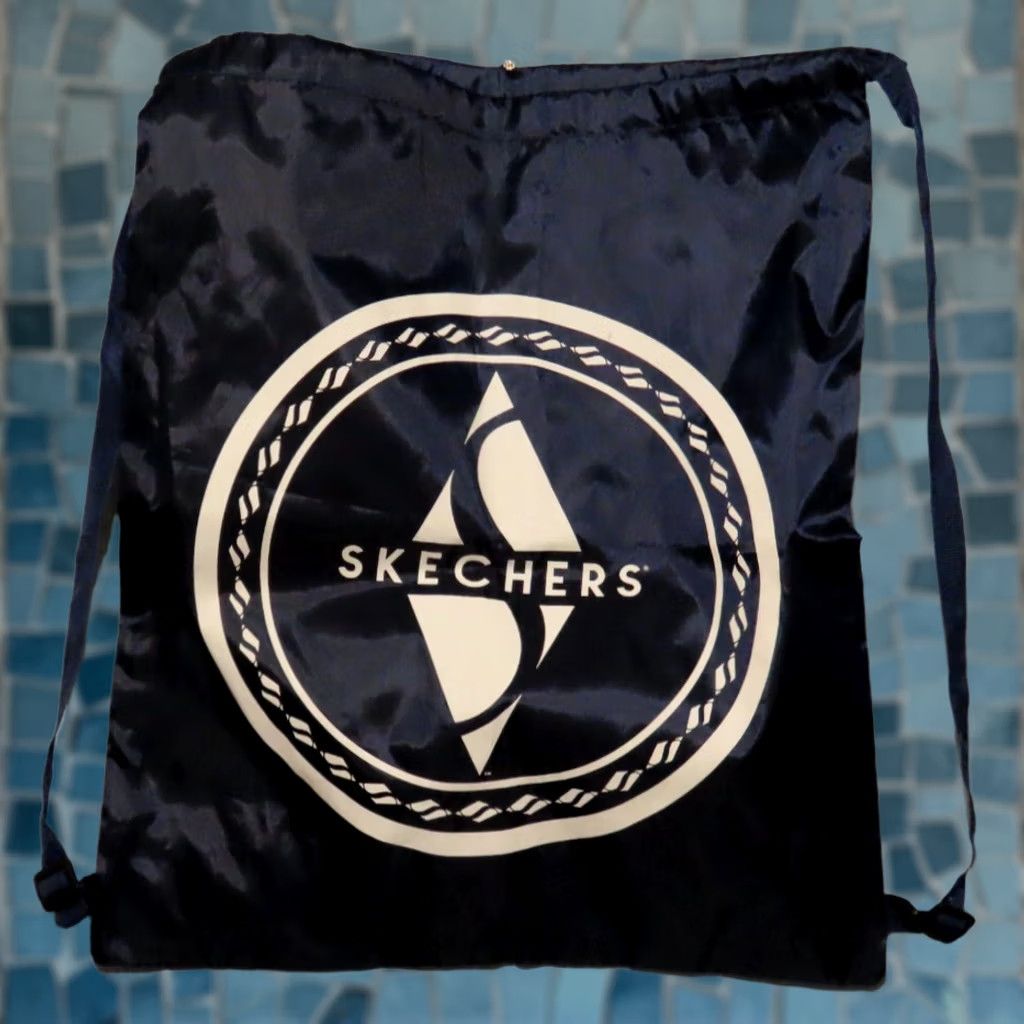 SKECHERS VINTAGE? No — Skechers Backpack Drawstring 20"x17" Blue Unisex Adults Medium Nylon Travel Workwear Casual Lot of 4 Size ONE SIZE - 1 Thumbnail