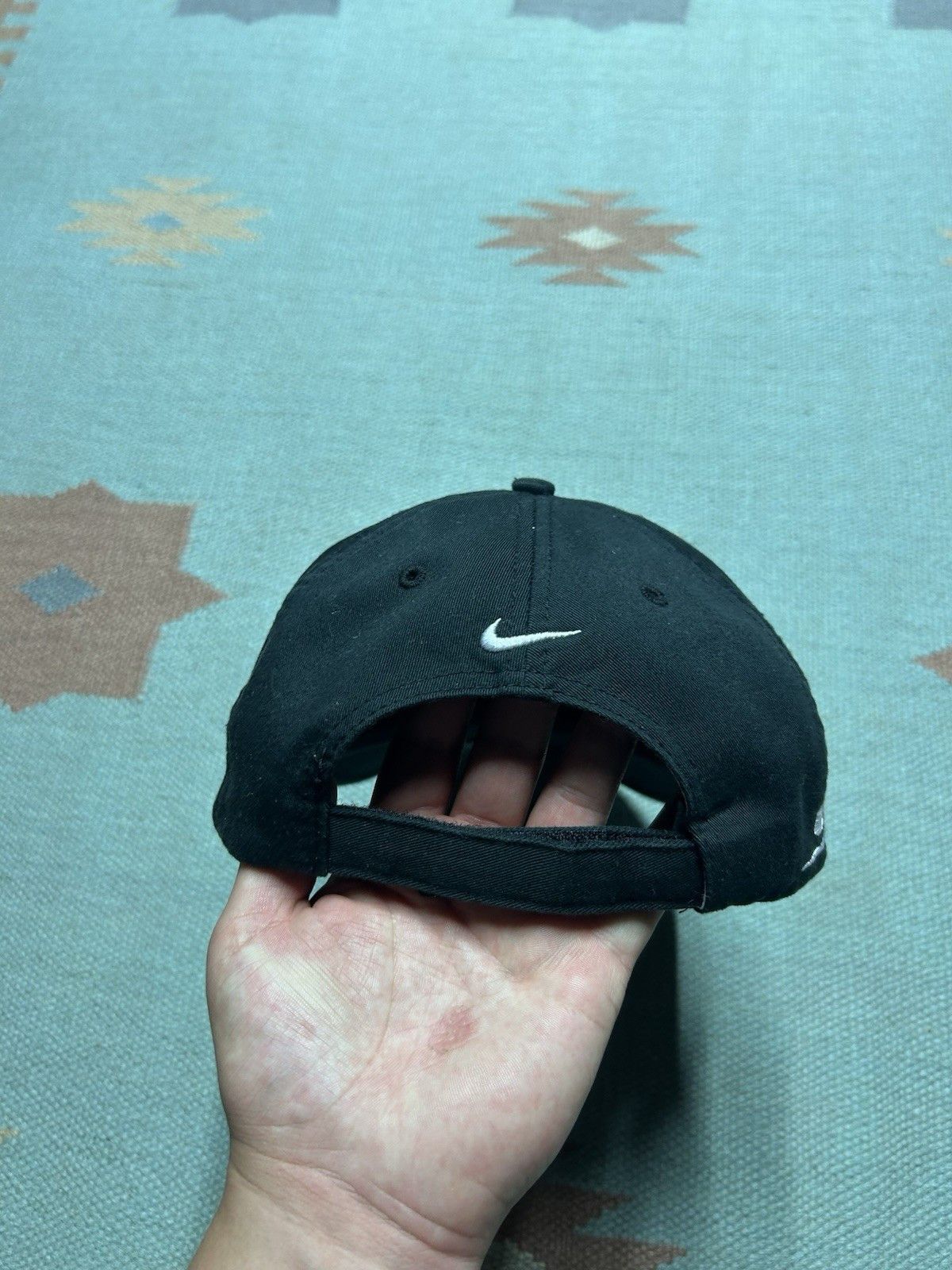 Nike Nike golf Strapback hat SQ one tiger woods black swoosh logo Size ONE SIZE - 4 Thumbnail