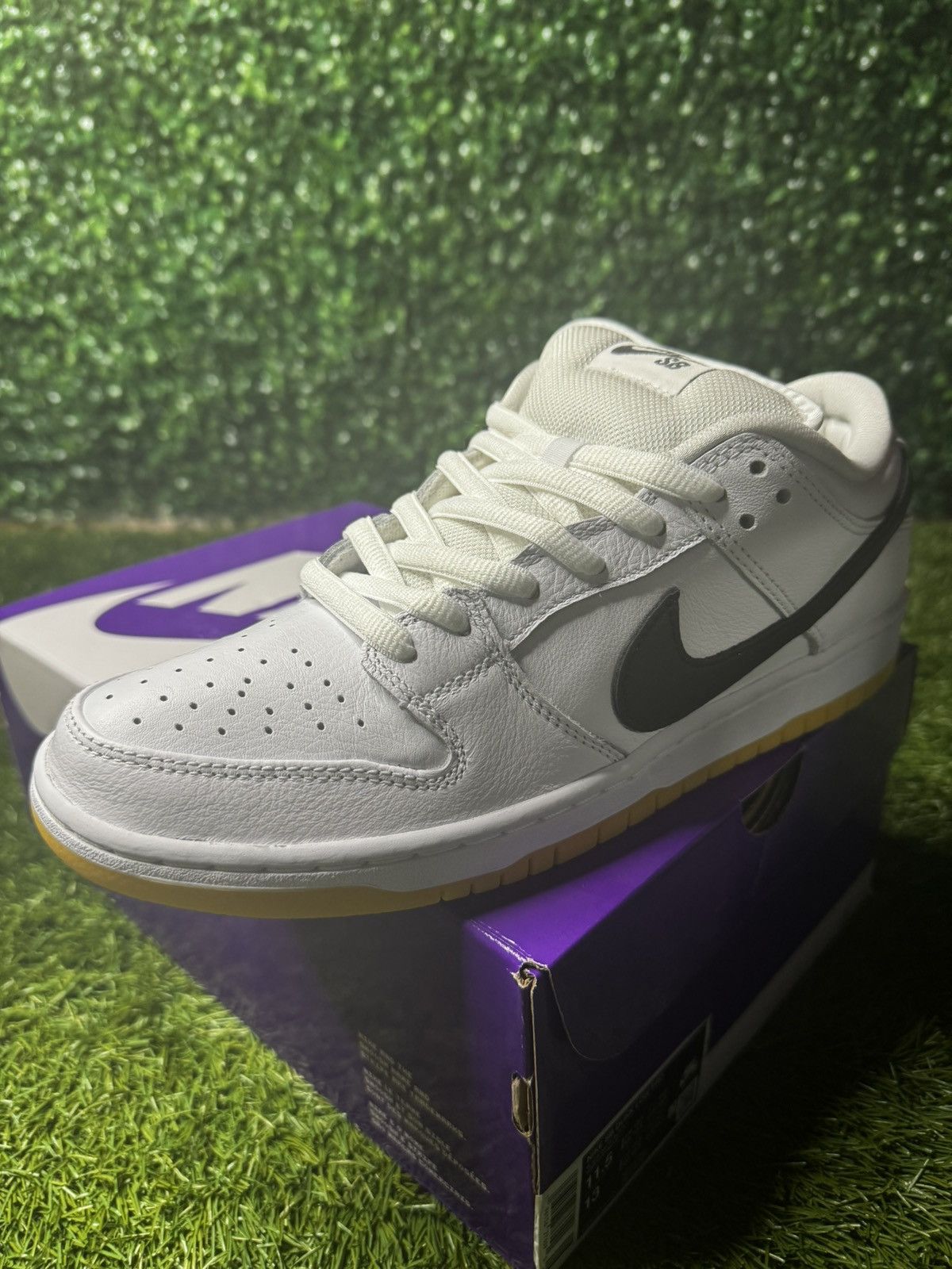 image of Nike Sb Dunks Shoes in White, Men's (Size 10)