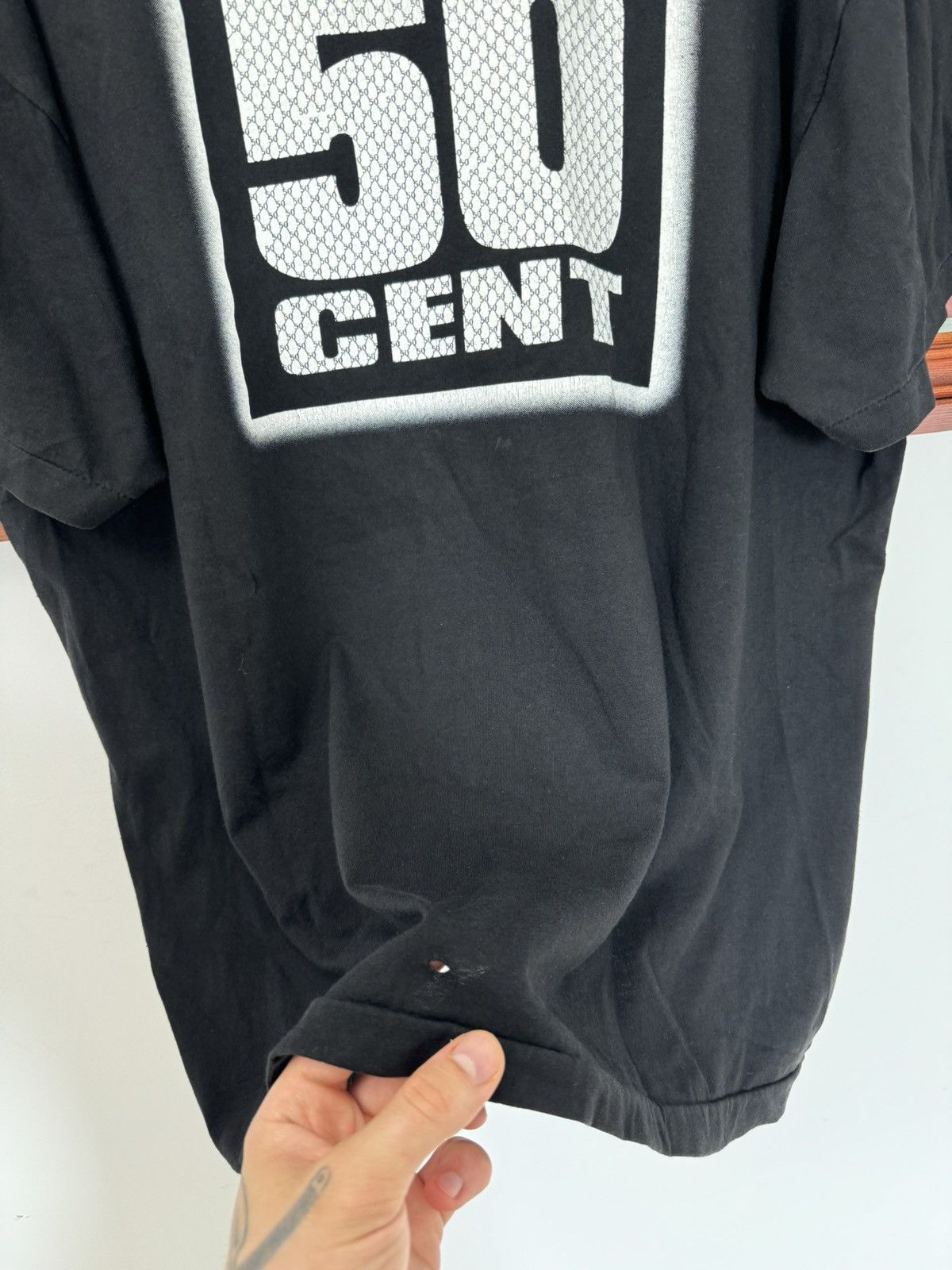 Band Tees 50cent Vintage Rap Band Tee Rare Gun Bullet Gangsta Y2k Size US XL / EU 56 / 4 - 3 Thumbnail