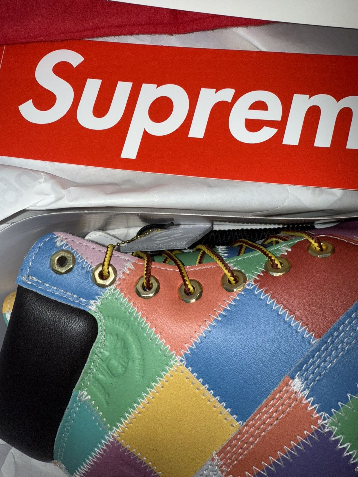 Supreme × Timberland Supreme Patchwork Timberlands Size US 12 / EU 45 - 3 Thumbnail