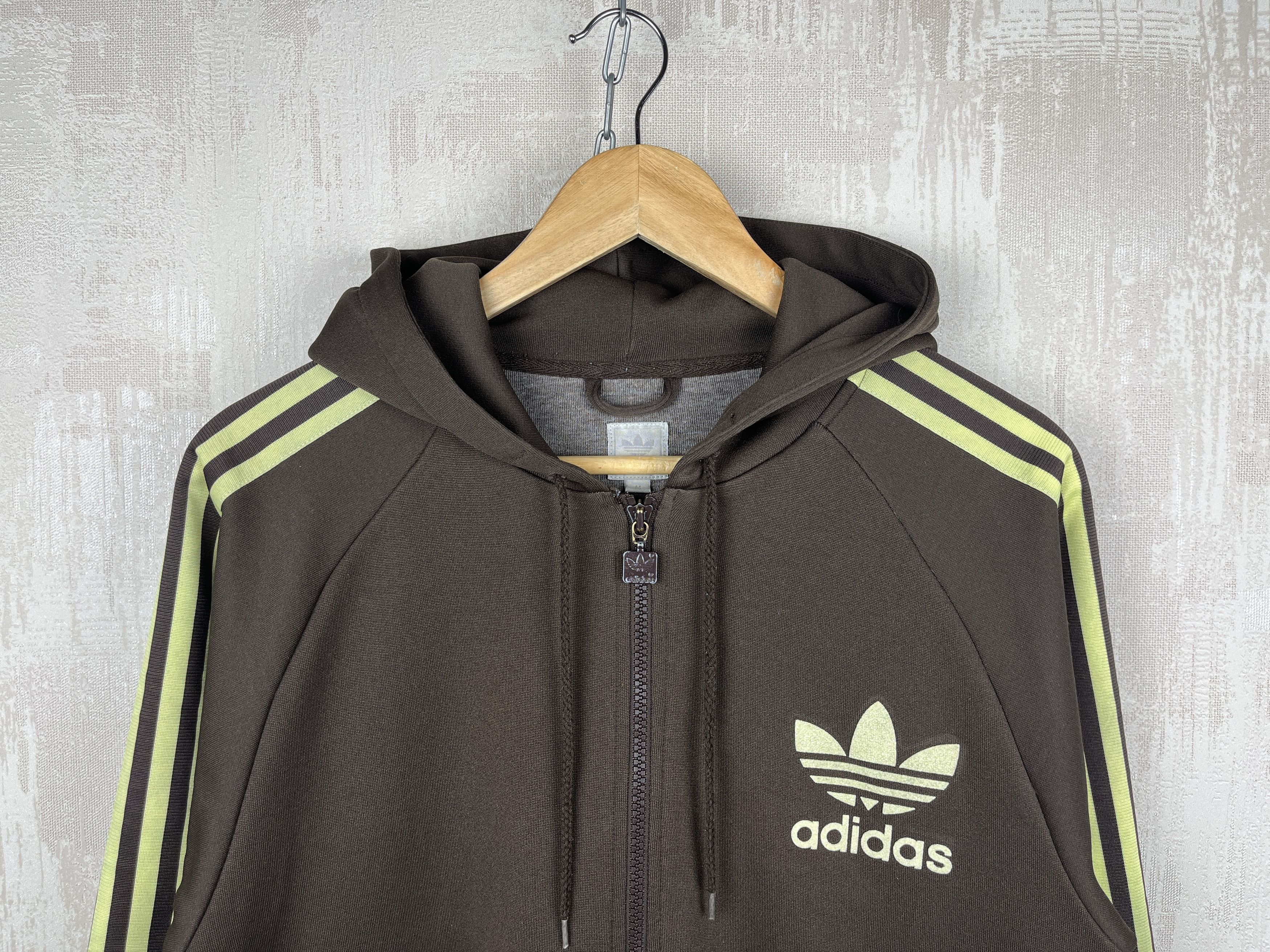 Adidas × Vintage 00's Adidas Originals Big Trefoil Vintage Zip Track Hoodie Size US M / EU 48-50 / 2 - 4 Thumbnail