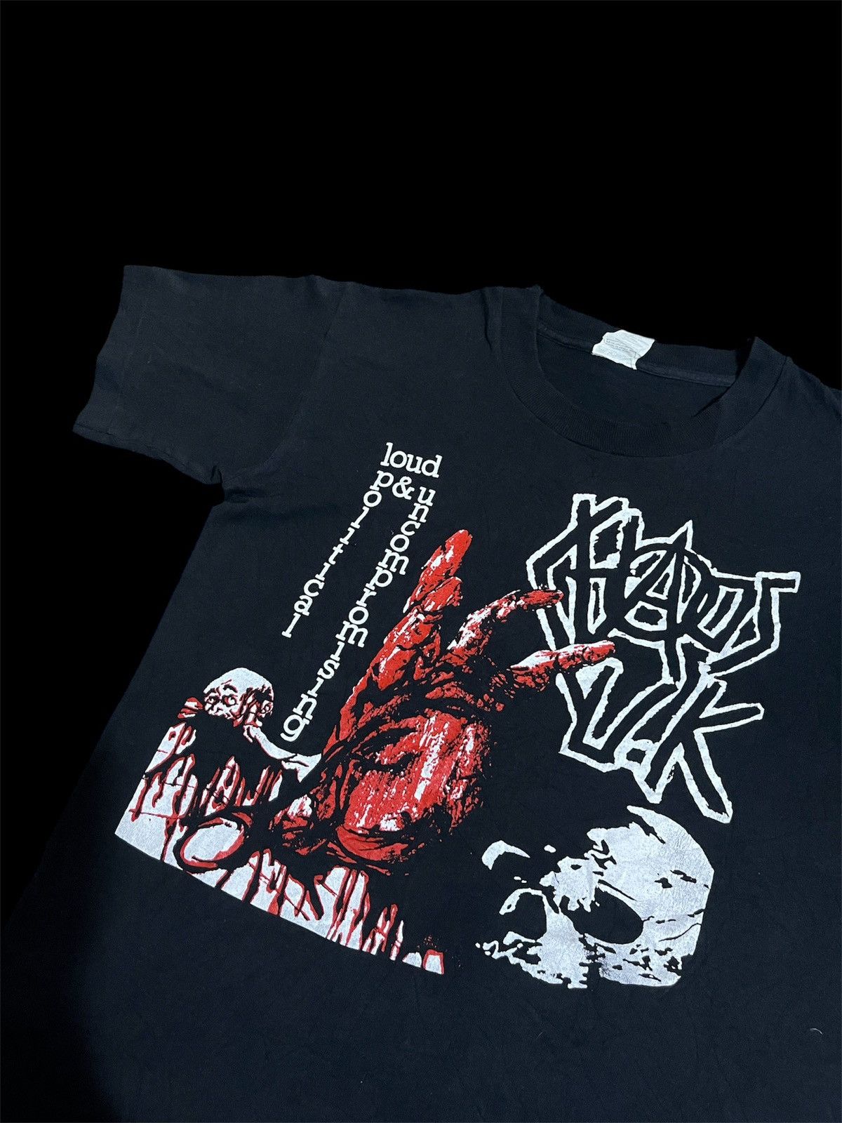 Band Tees × Metallica Very Rare CHAOS UK 80s Punk band Size US S / EU 44-46 / 1 - 2 Thumbnail