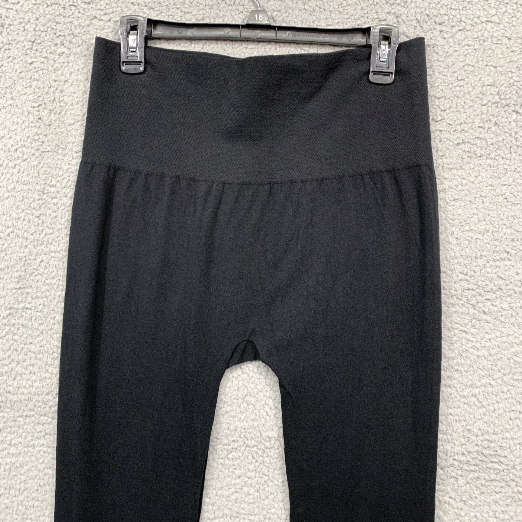 Vintage Black Leggings Women Small/Medium Stretch Comfortable Warm New w/o Tags Size 28" / US 6 / IT 42 - 5 Thumbnail