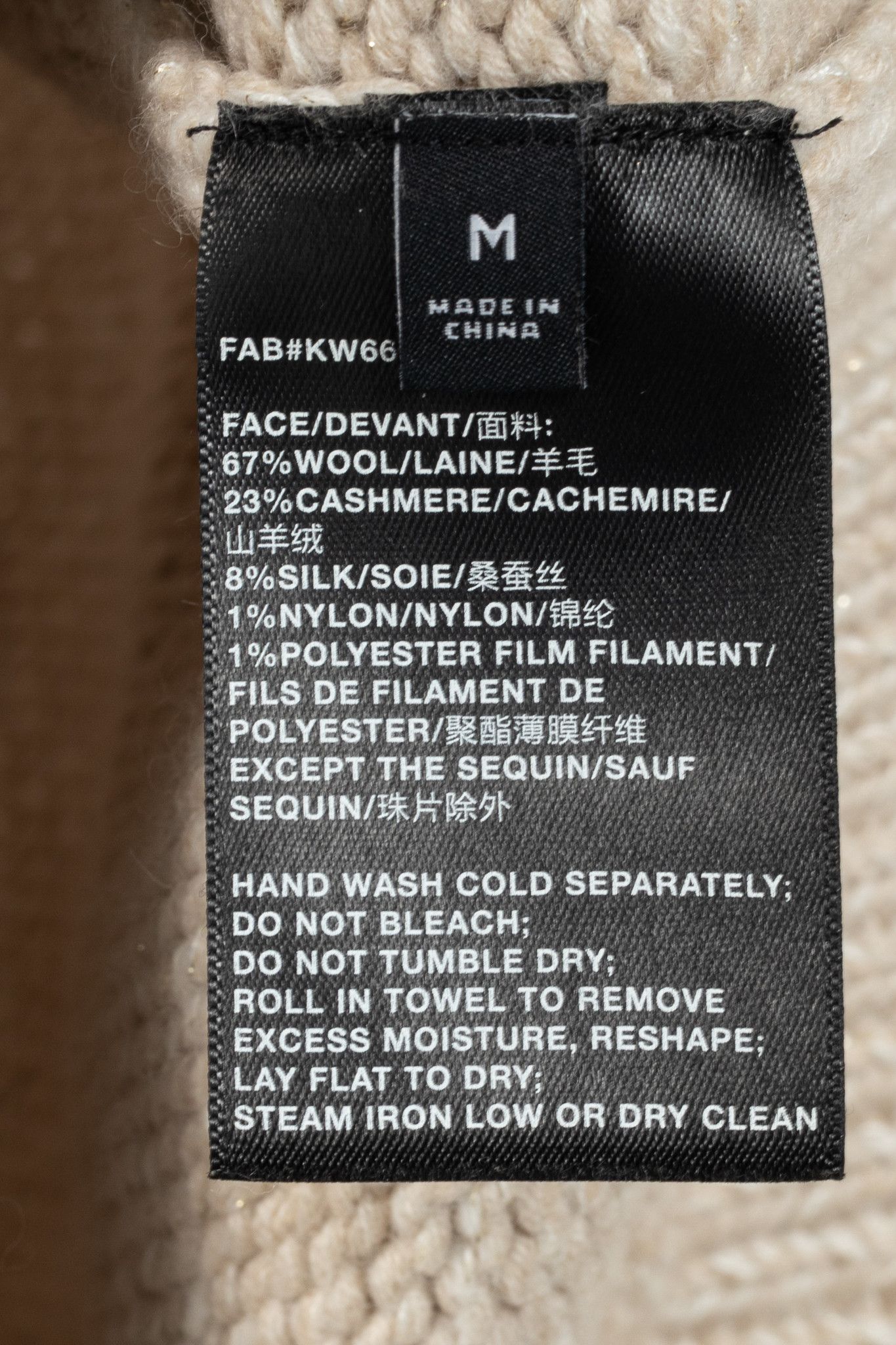 Lafayette 148 Lafayette 148 Metallic Wool & Cashmere Cable-Knit Sweater Size M / US 6-8 / IT 42-44 - 8 Thumbnail