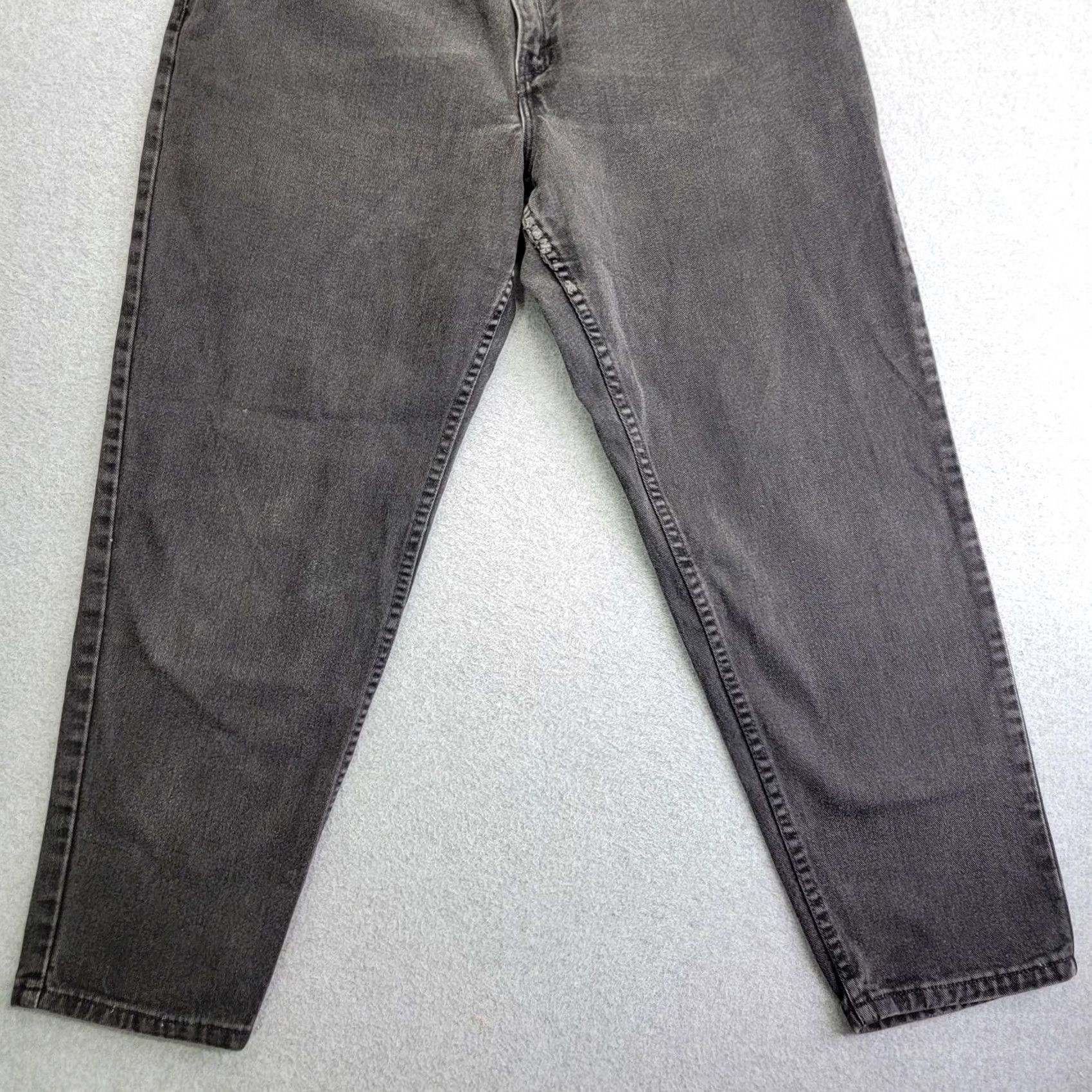 Levi's Womens Levis 550 Jeans Black Tapered Leg Relaxed Fit Short Denim Red Tab Size 38" / US 16 / IT 52 - 2 Thumbnail