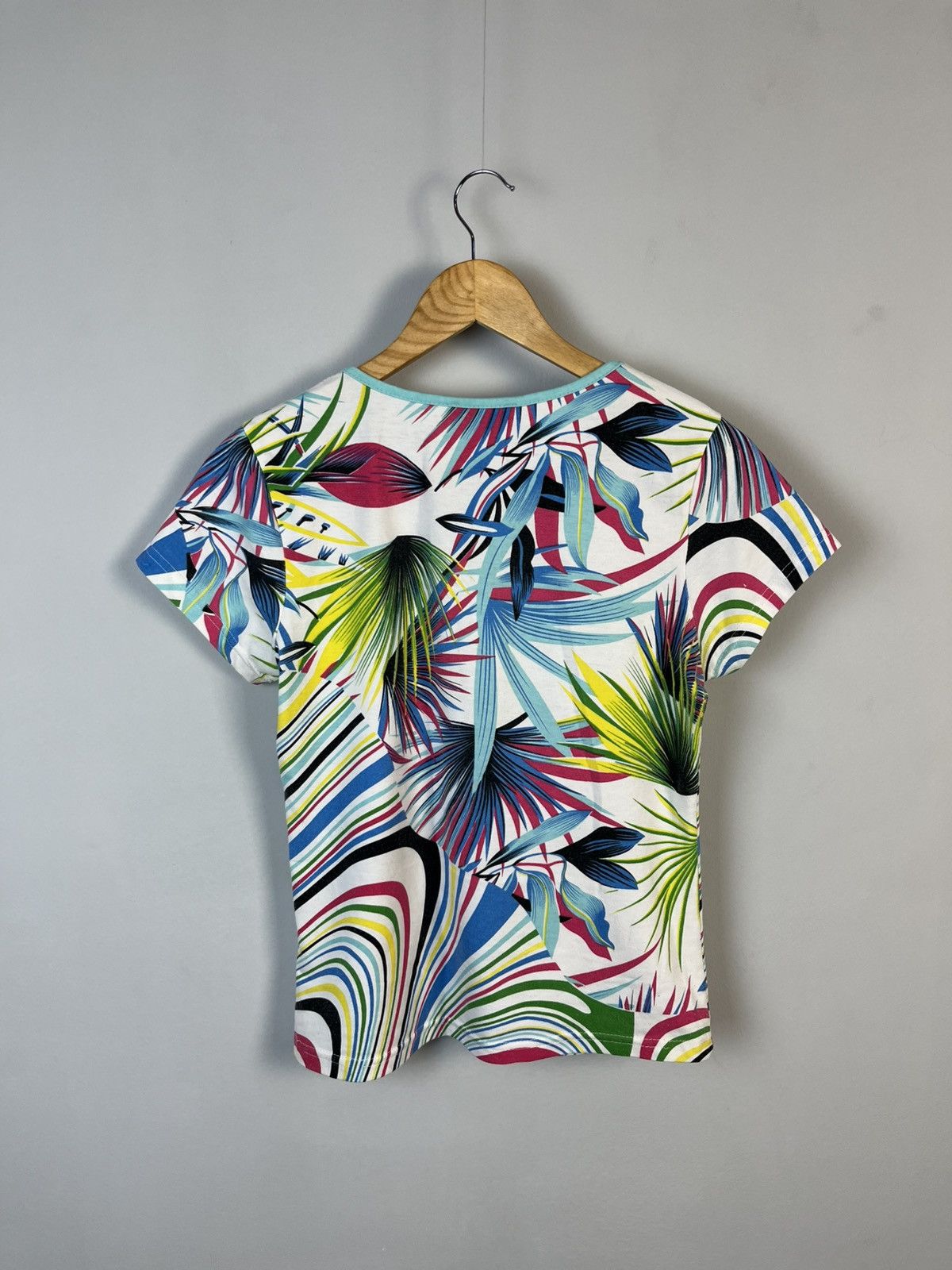 Miss Sixty × Vintage Miss Sixty Vintage Y2K Avant Garde Floral Tee Shirt Size M / US 6-8 / IT 42-44 - 6 Thumbnail
