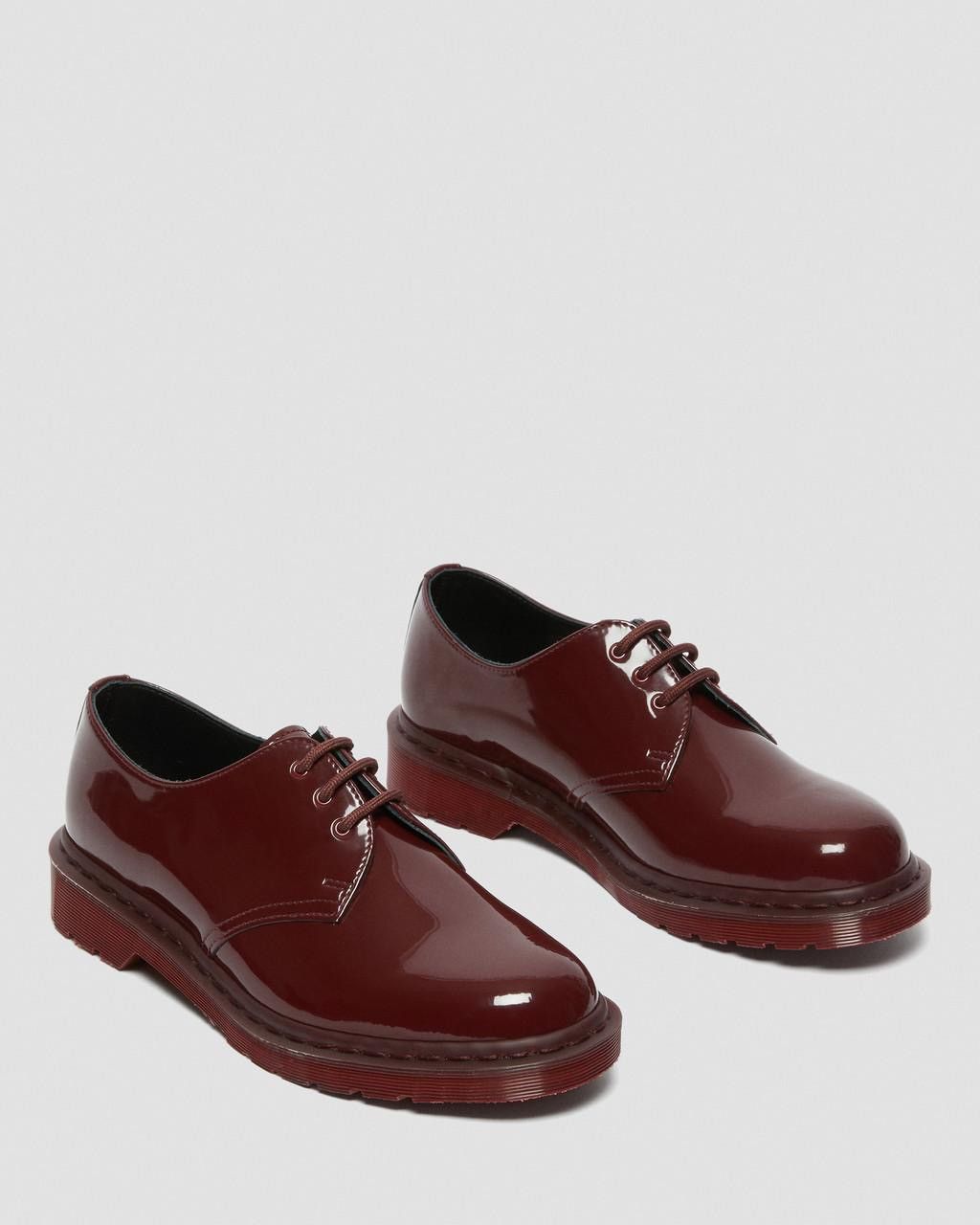 image of Dr Martens New 1461 60Th Anniversary Made In England Patent Red Oxfords Shoes, Men's (Size 12)