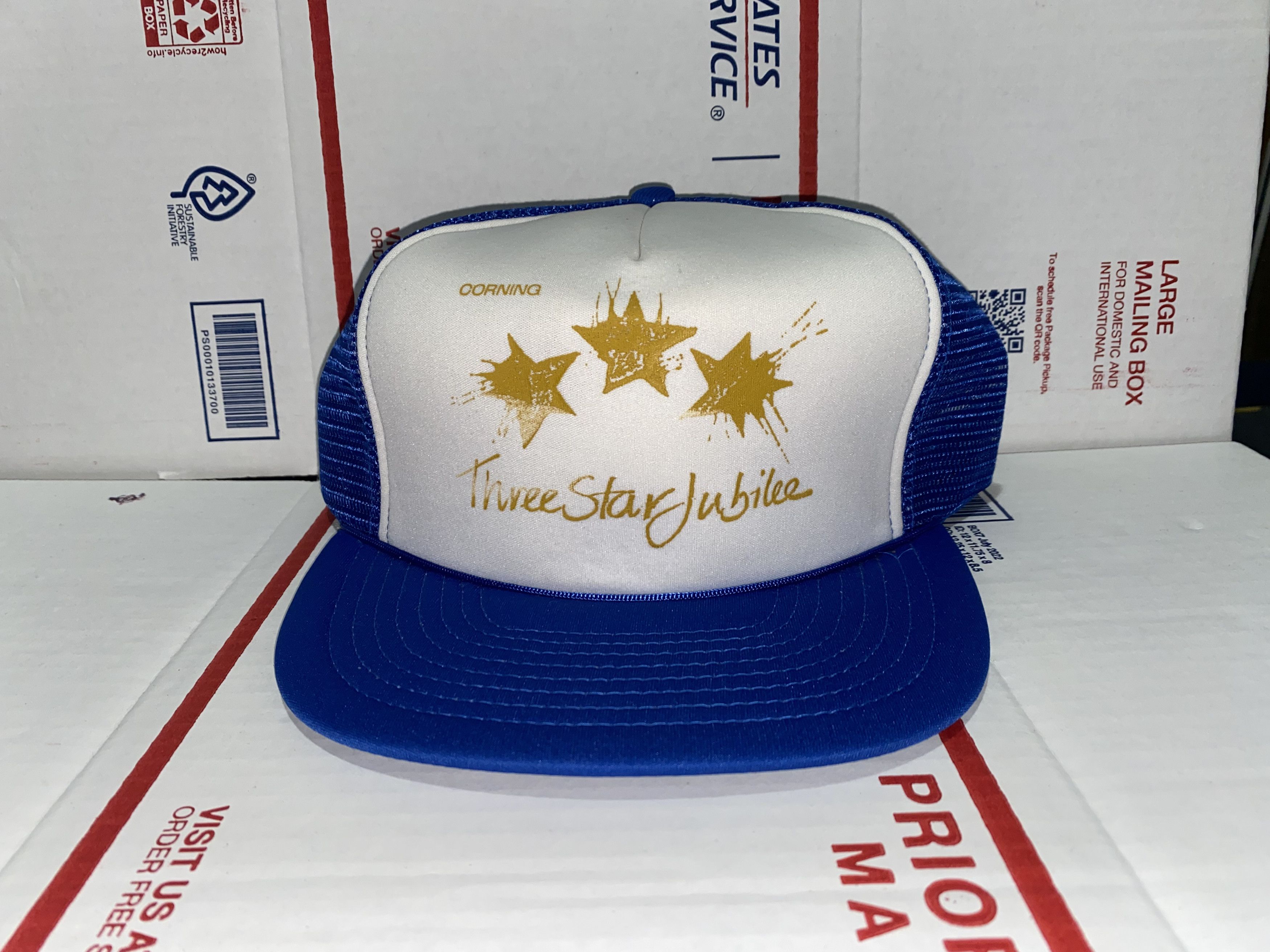 Vintage Corning Three 3 star Jubilee vintage Trucker Hat Snapback Co Size ONE SIZE - 1 Thumbnail